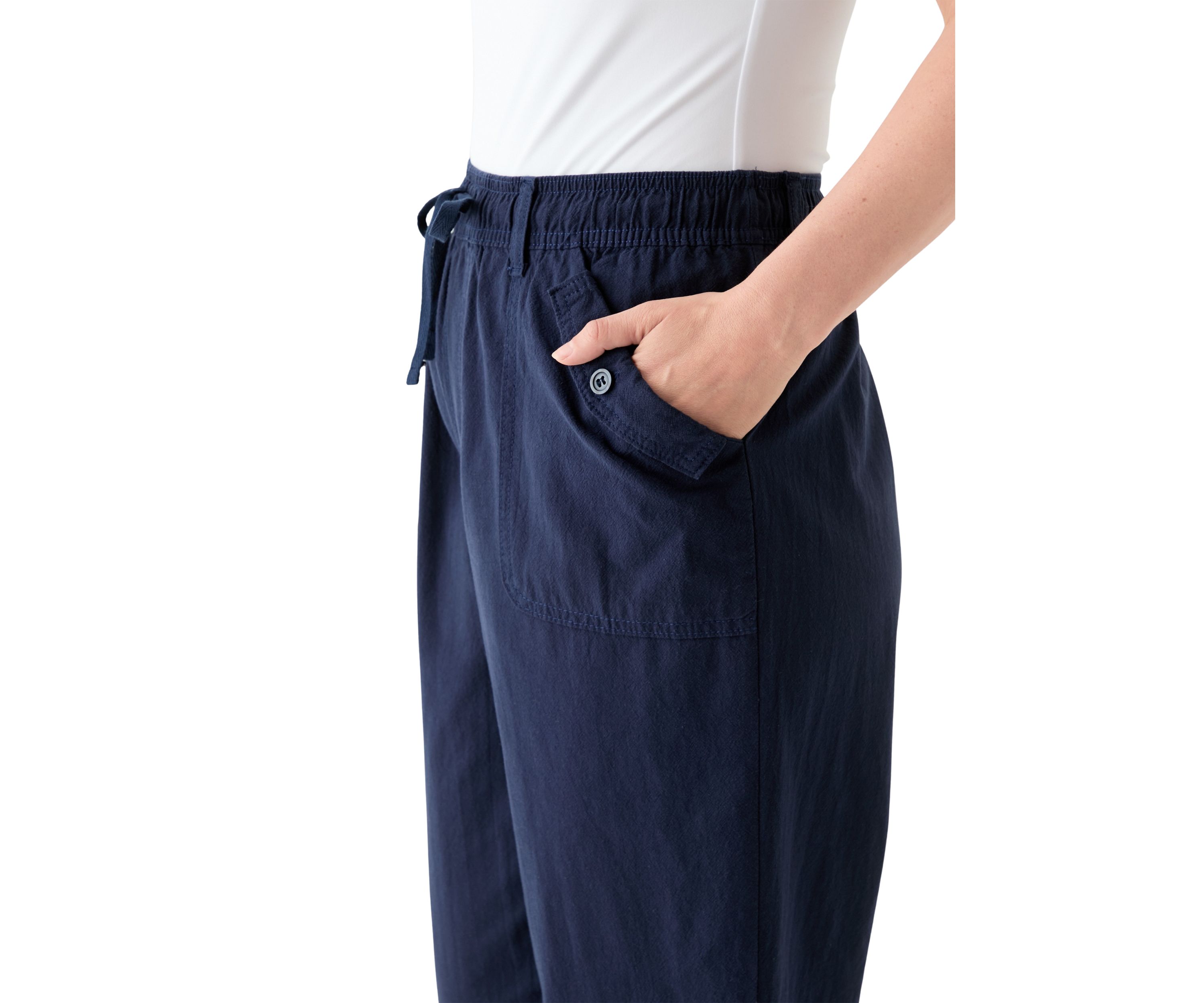 Womens Sheeting Crop Joggers 