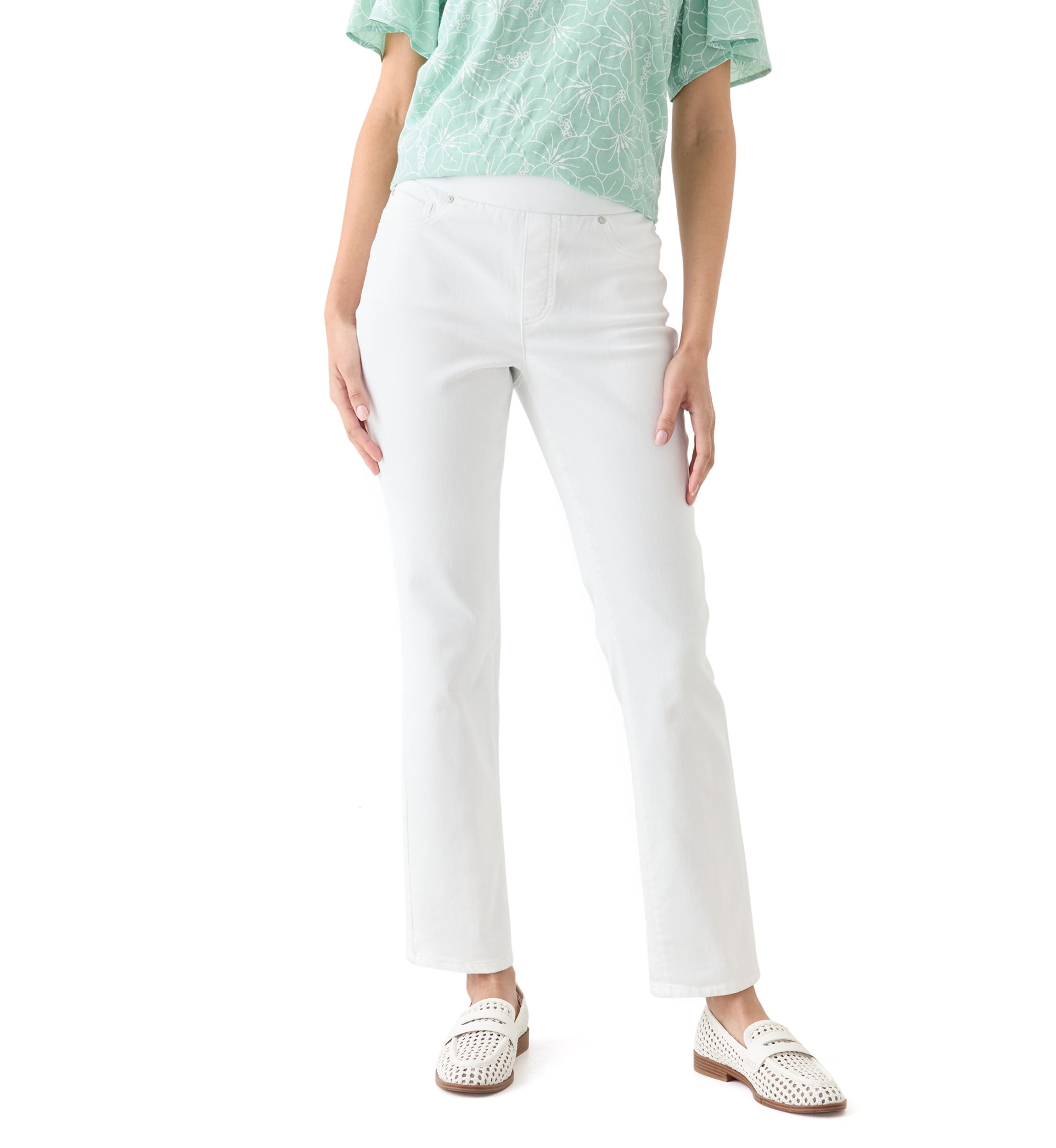 Womens Knit Denim Pants
