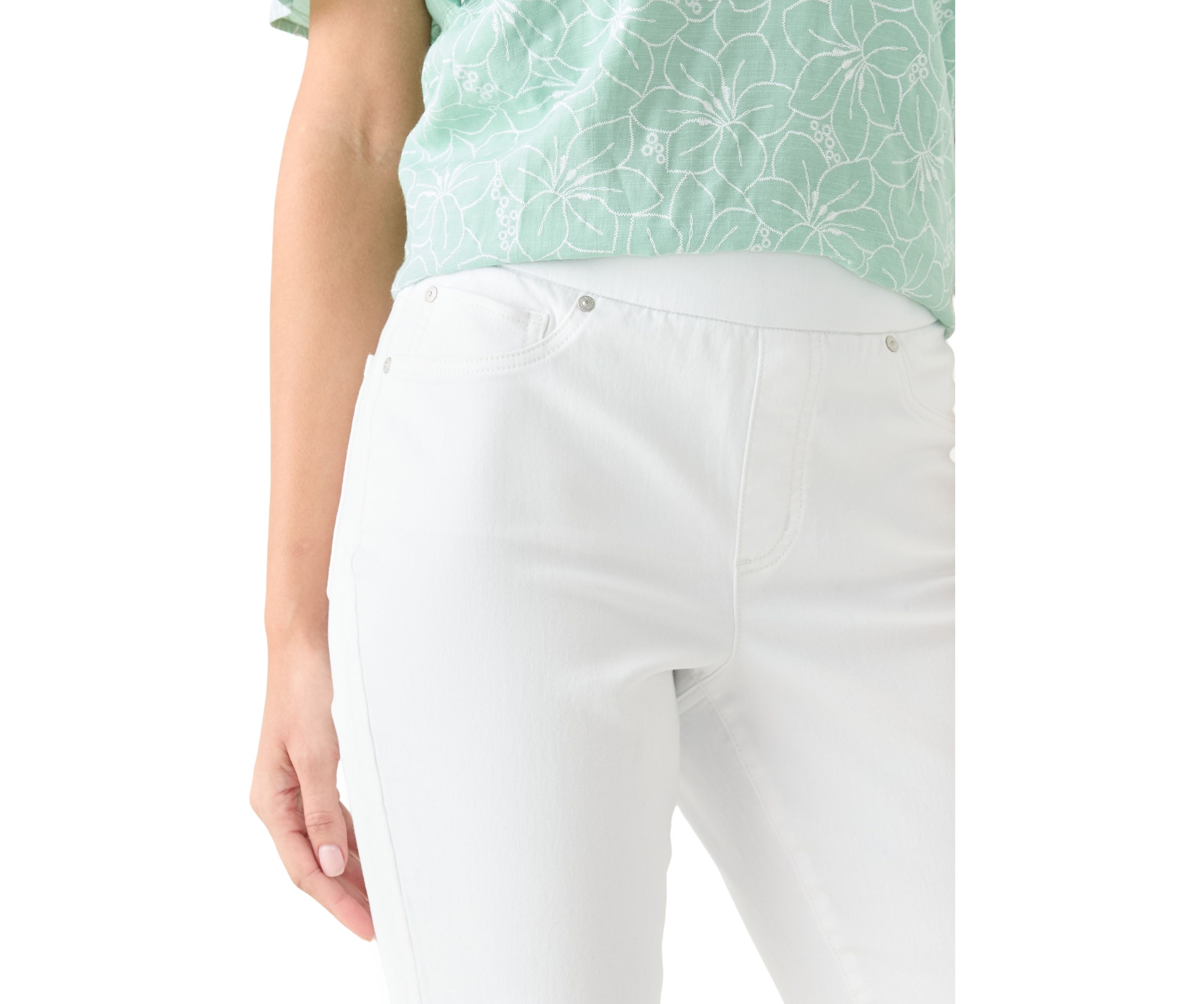Womens Knit Denim Pants