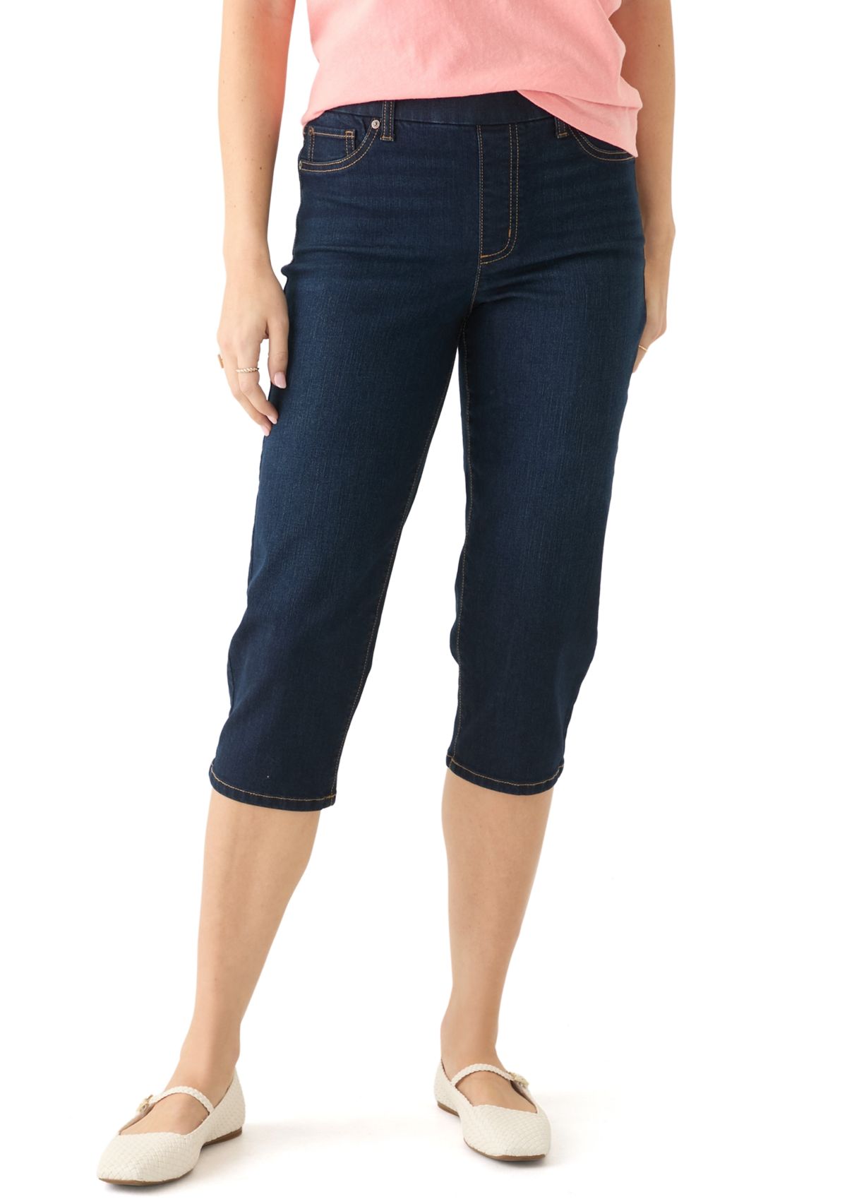 Womens Denim Capri Pants