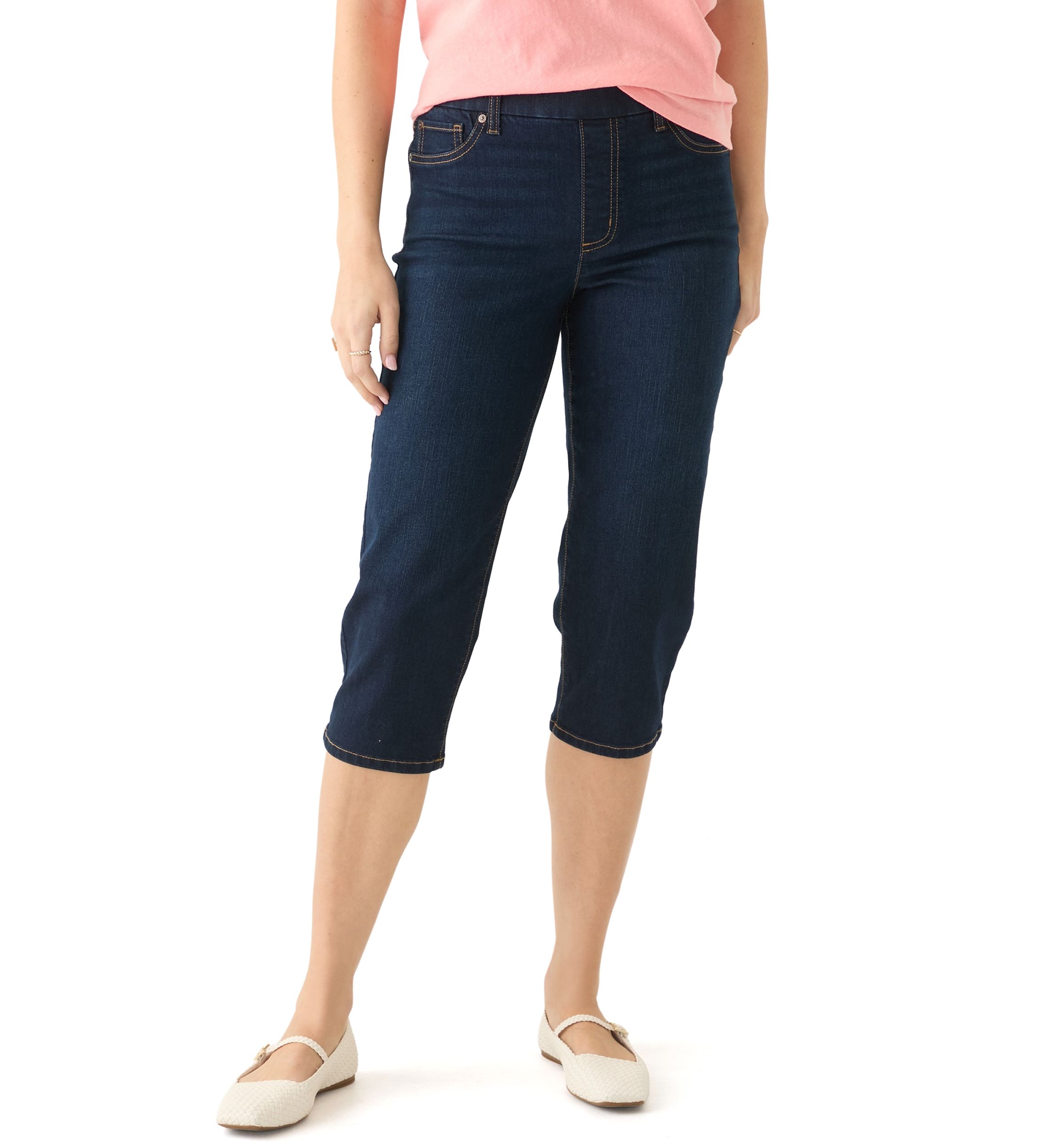 Womens Denim Capri Pants