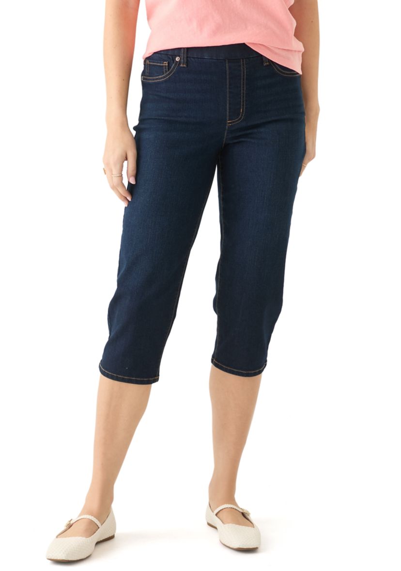 Womens Denim Capri Pants
