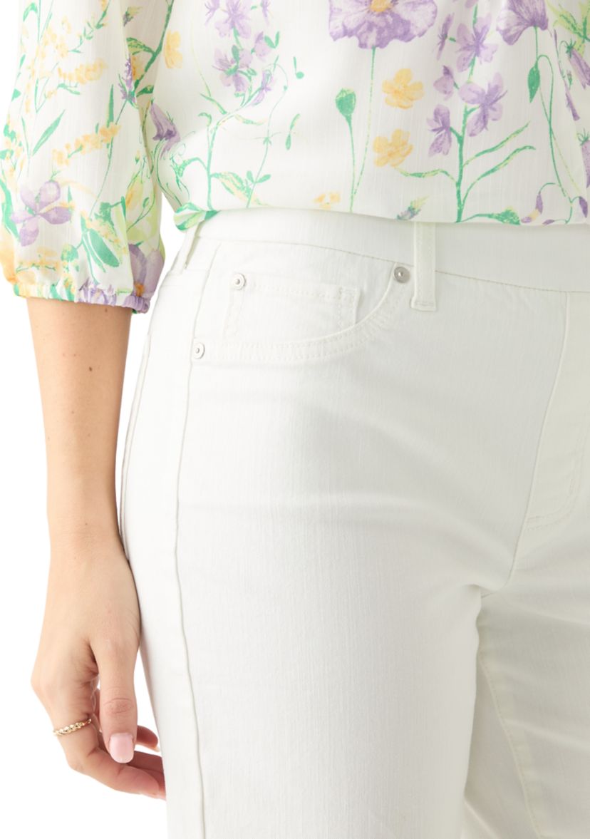 Womens Solid Bermuda Shorts