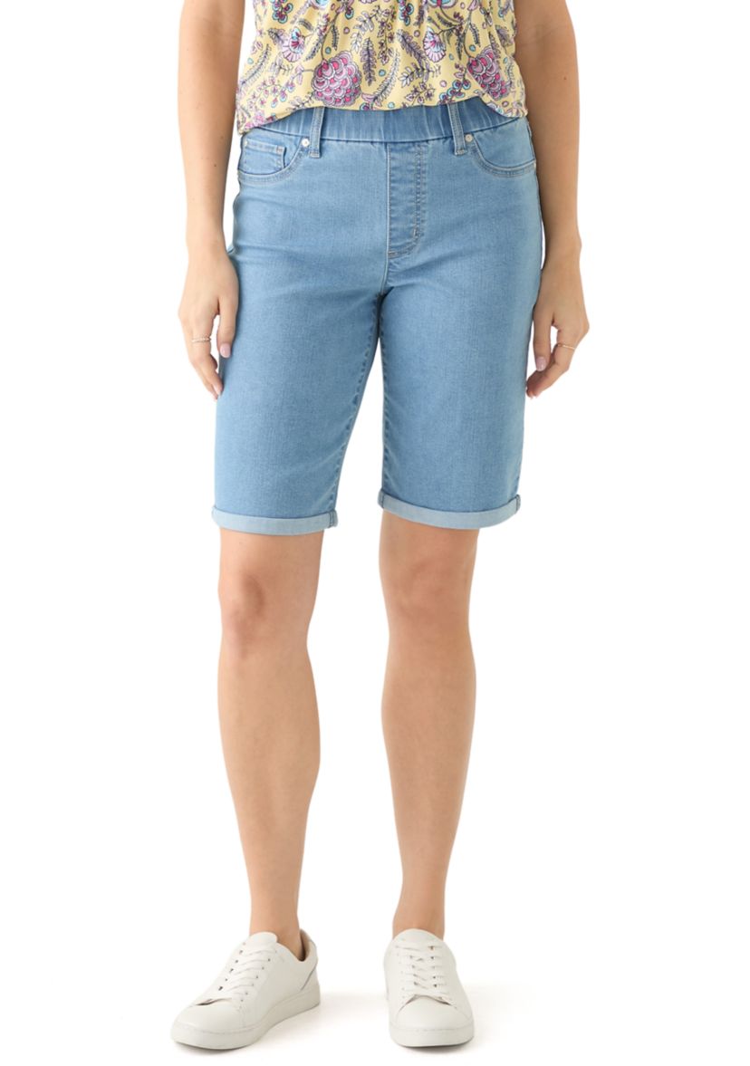 Womens High Rise Bermuda Shorts