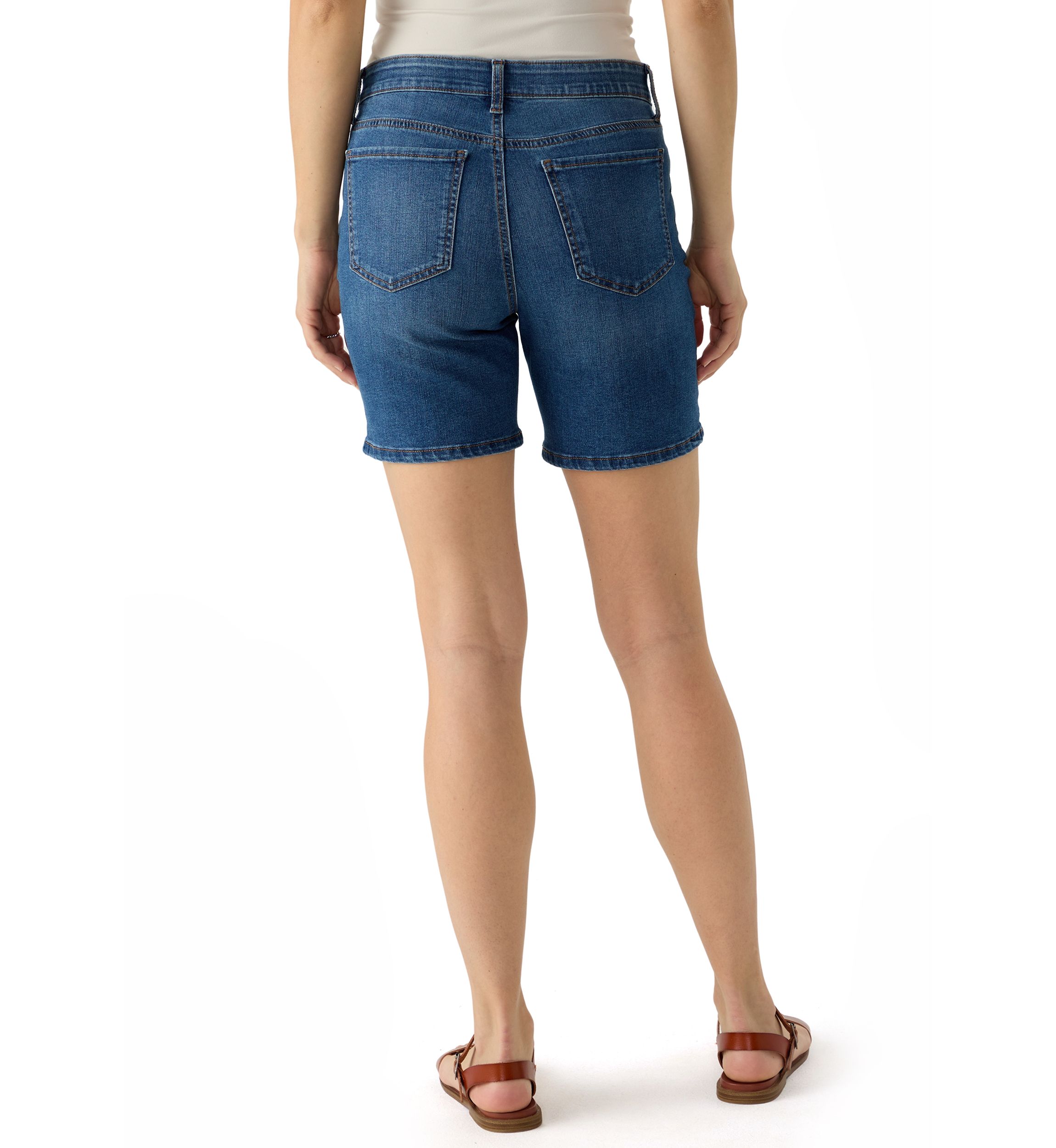Womens 5-Pocket Denim Shorts