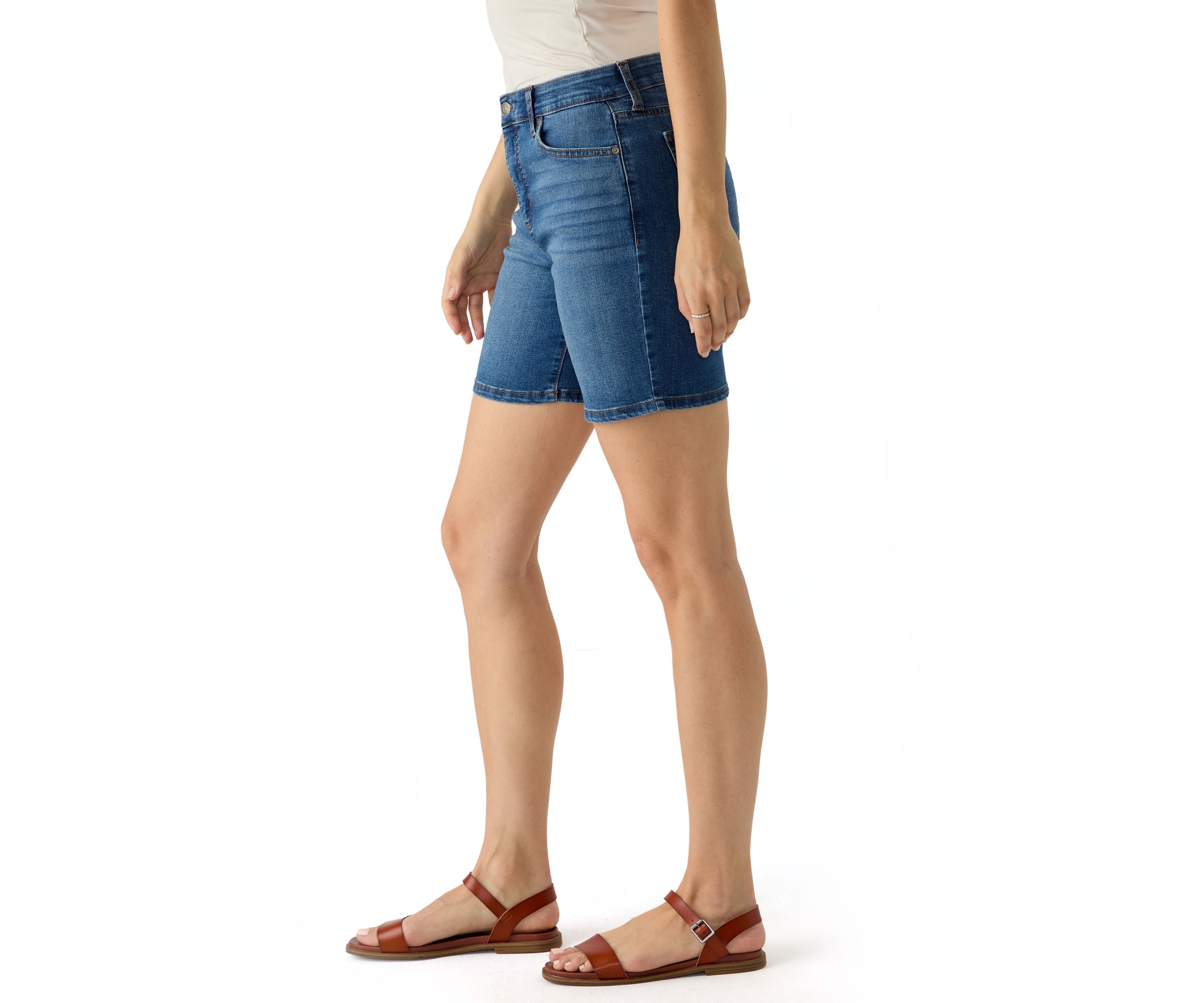 Womens 5-Pocket Denim Shorts