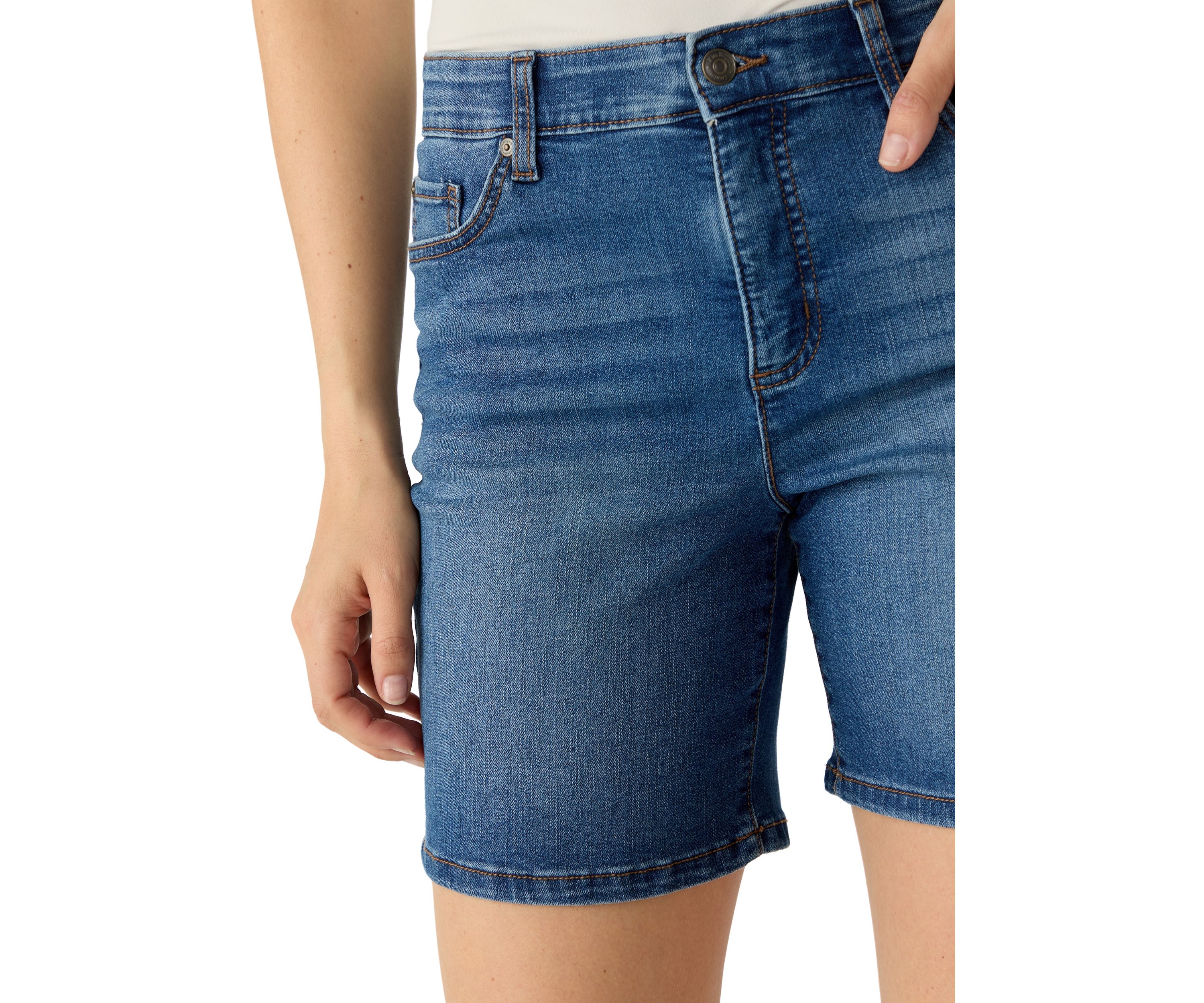 Womens 5-Pocket Denim Shorts
