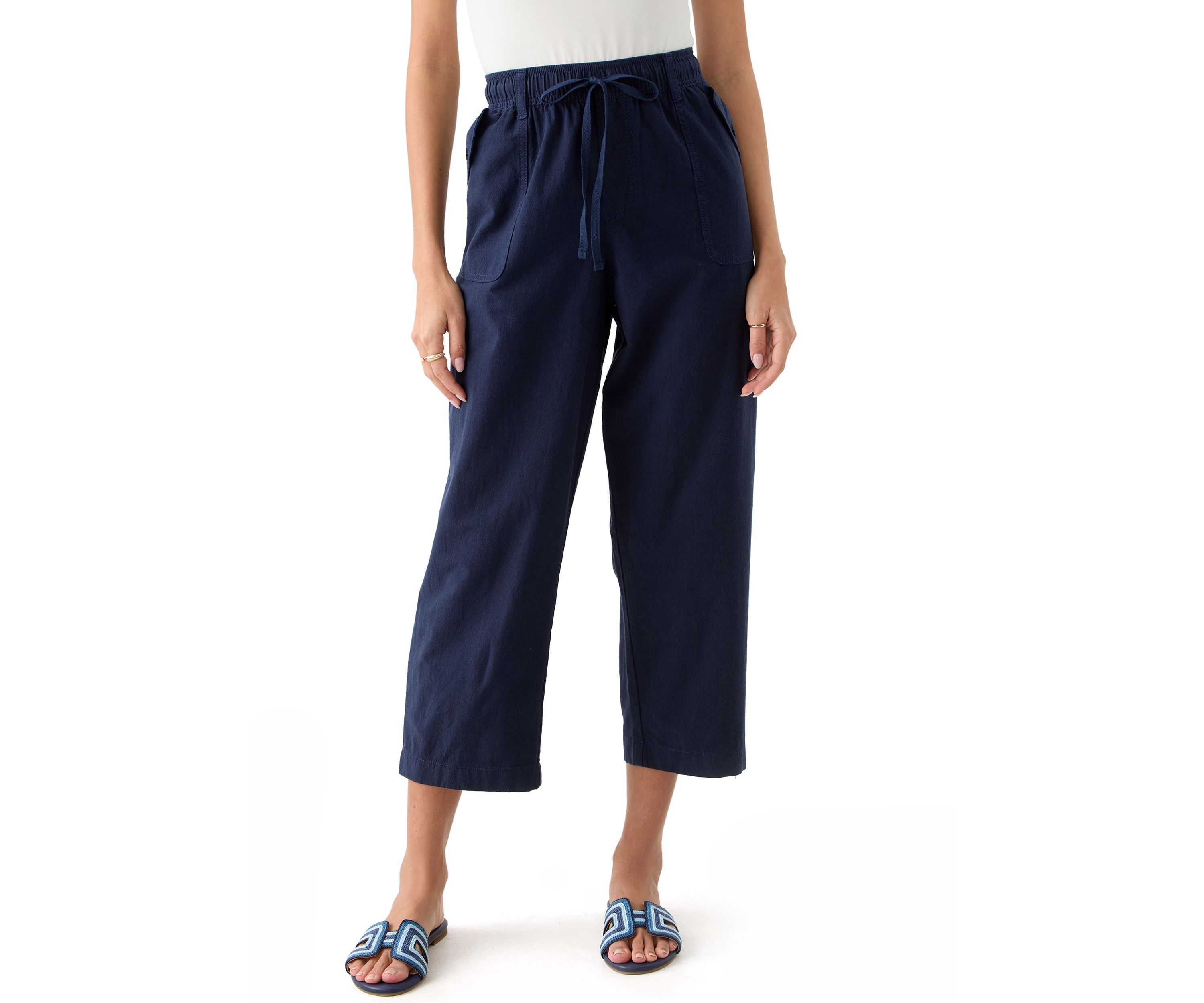 Petite Cropped Capri Pants