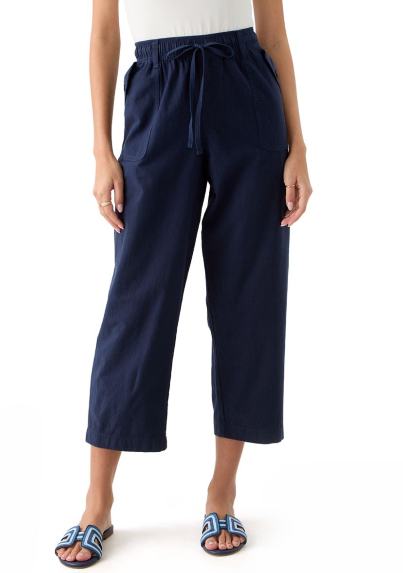 Petite Cropped Capri Pants