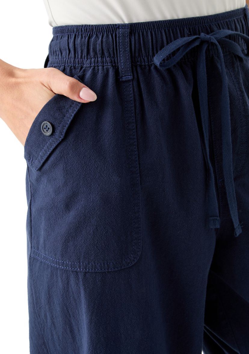 Petite Cropped Capri Pants