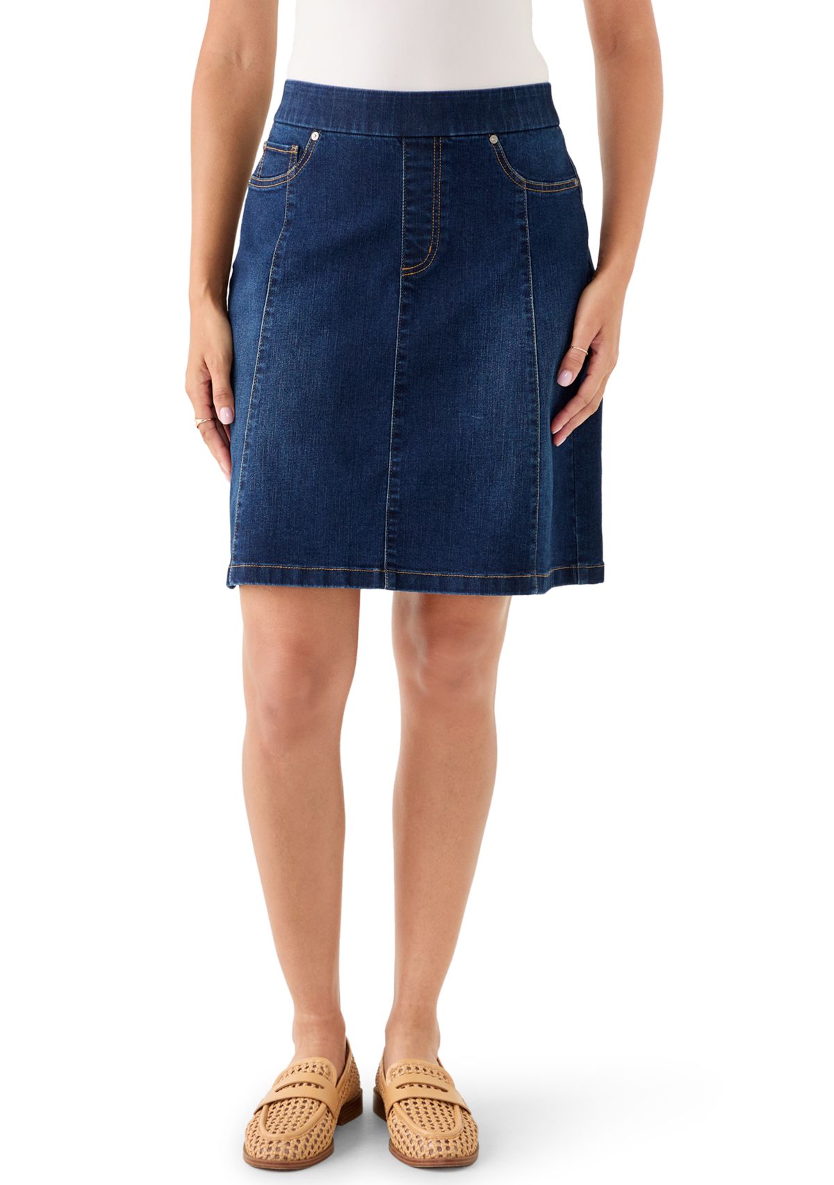 Womens A-Line Denim Skirt
