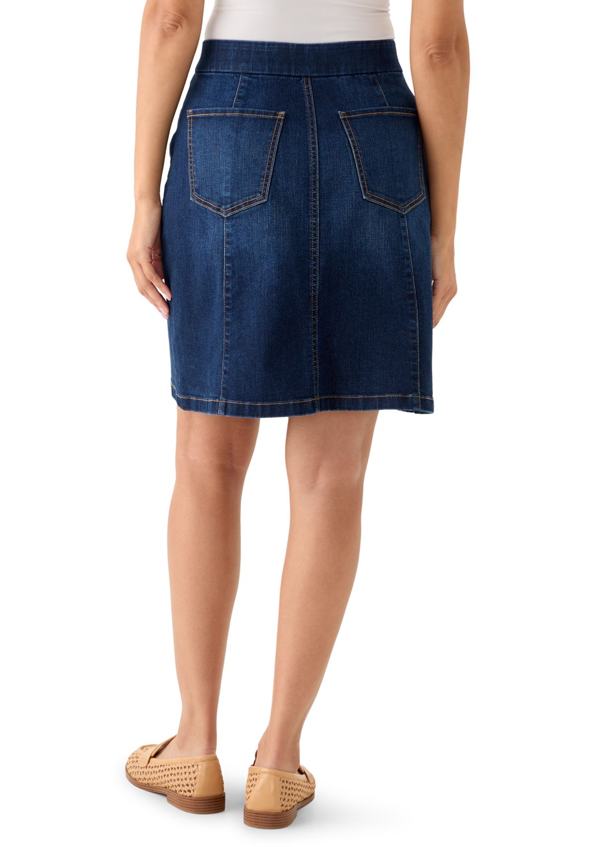 Womens A-Line Denim Skirt