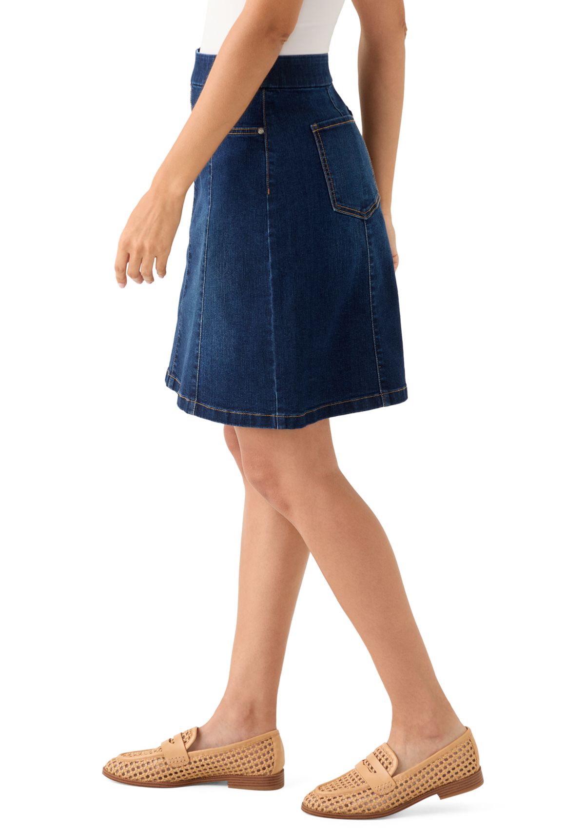 Womens A-Line Denim Skirt