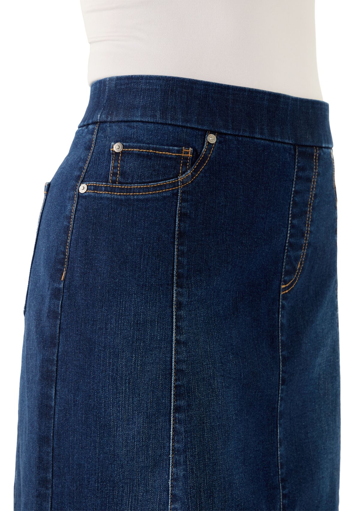 Womens A-Line Denim Skirt