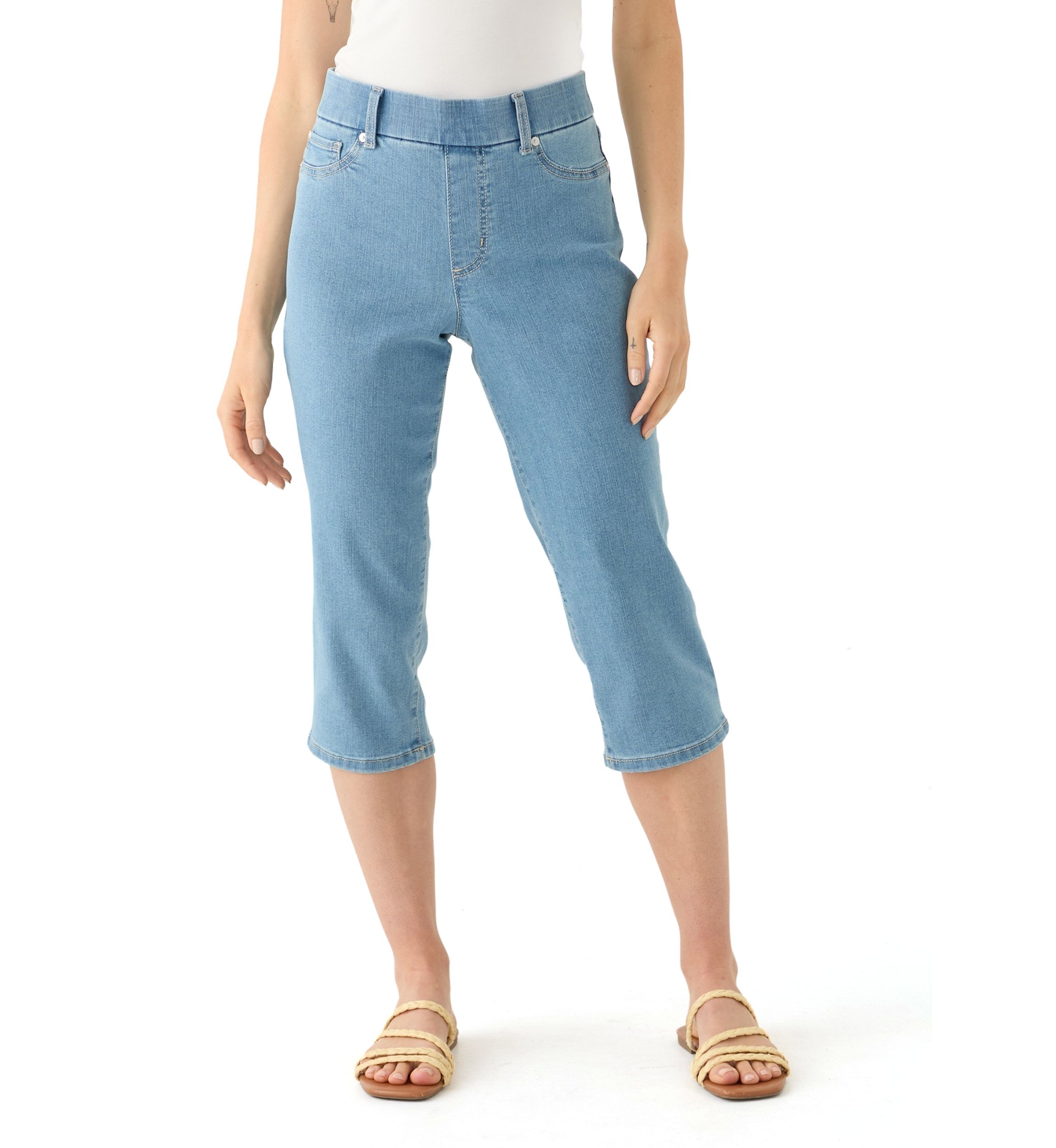 Petite Denim Capri Pants