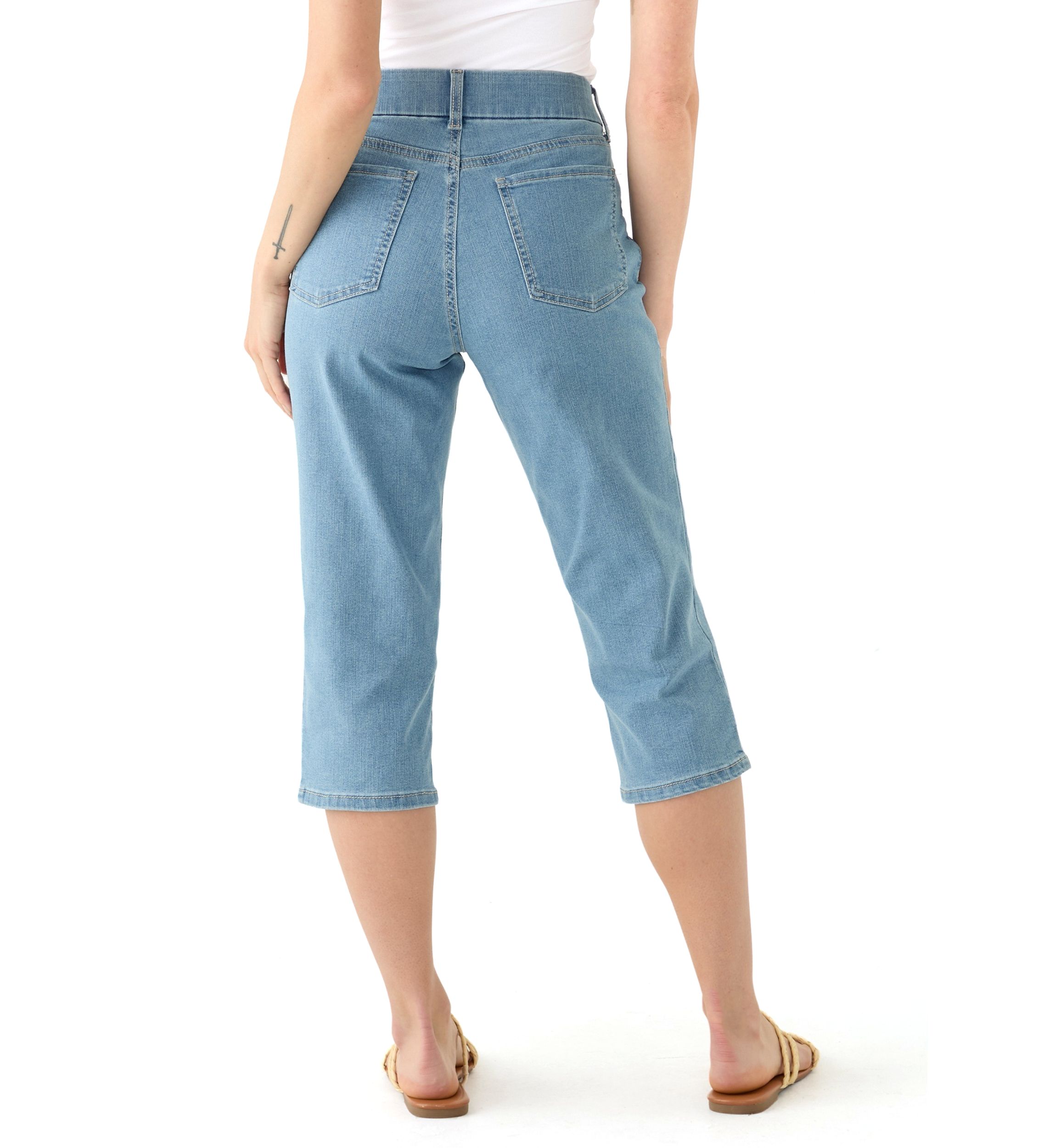 Petite Denim Capri Pants
