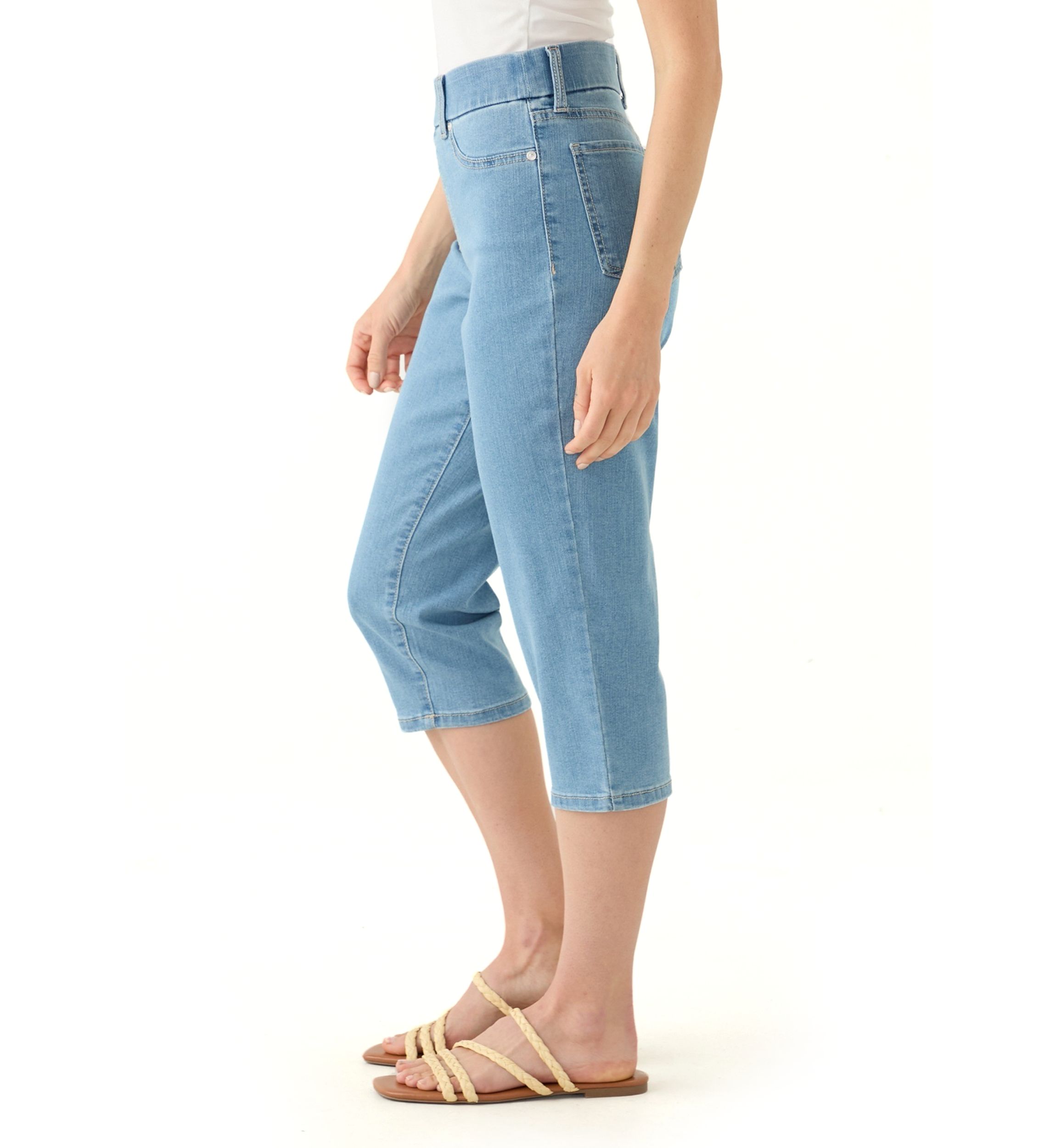 Petite Denim Capri Pants