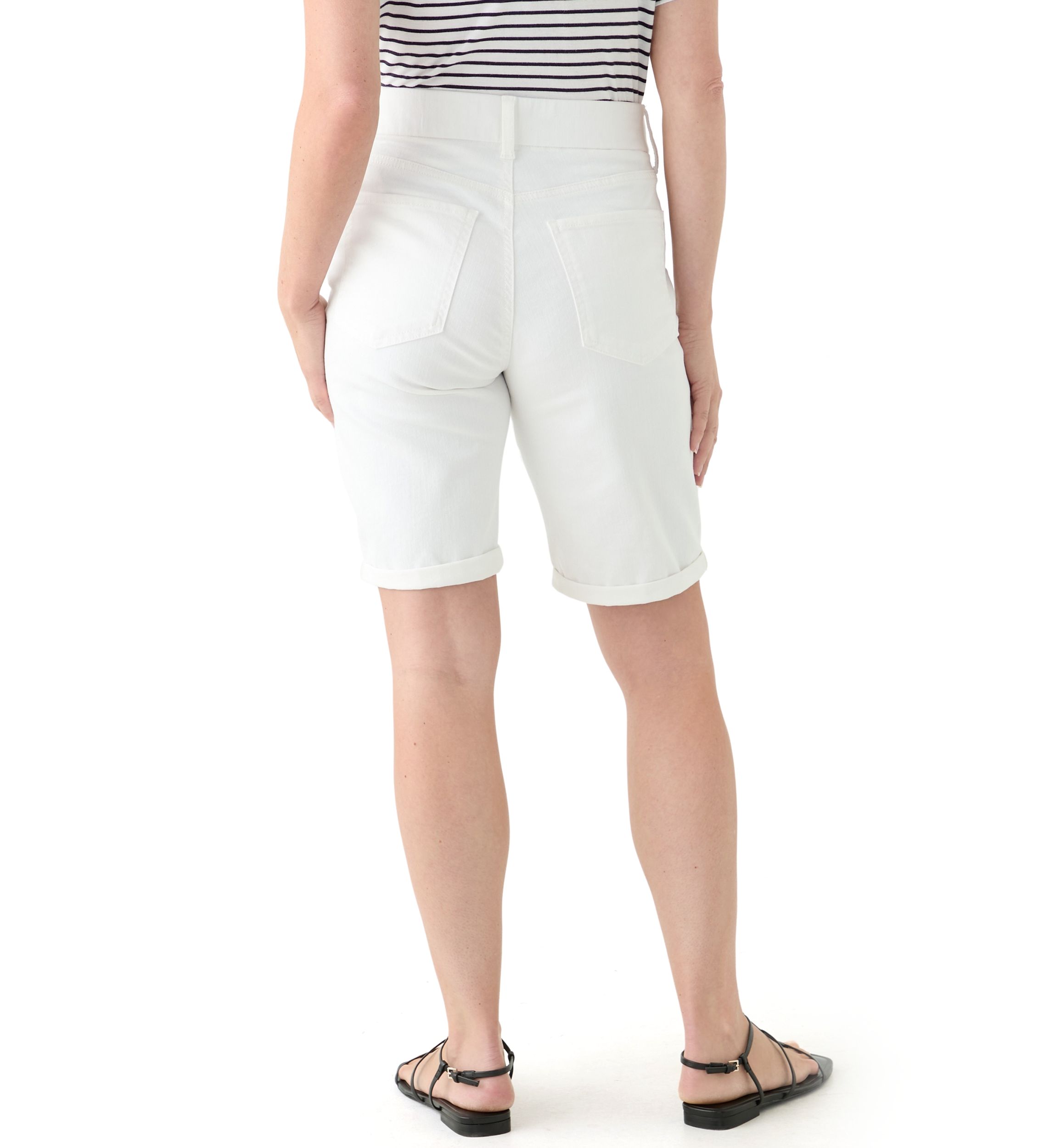 Petite Denim Bermuda Shorts