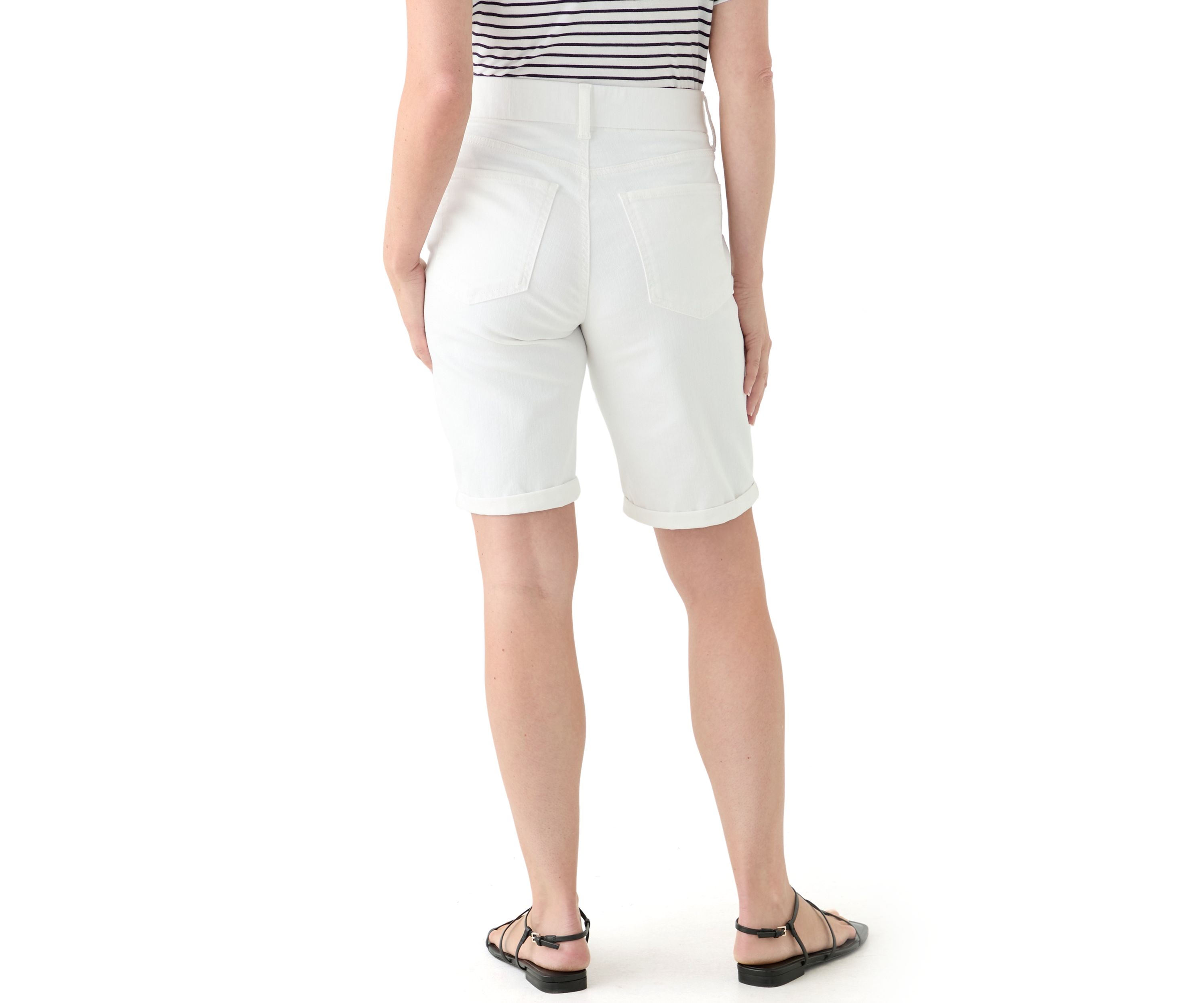 Petite Denim Bermuda Shorts