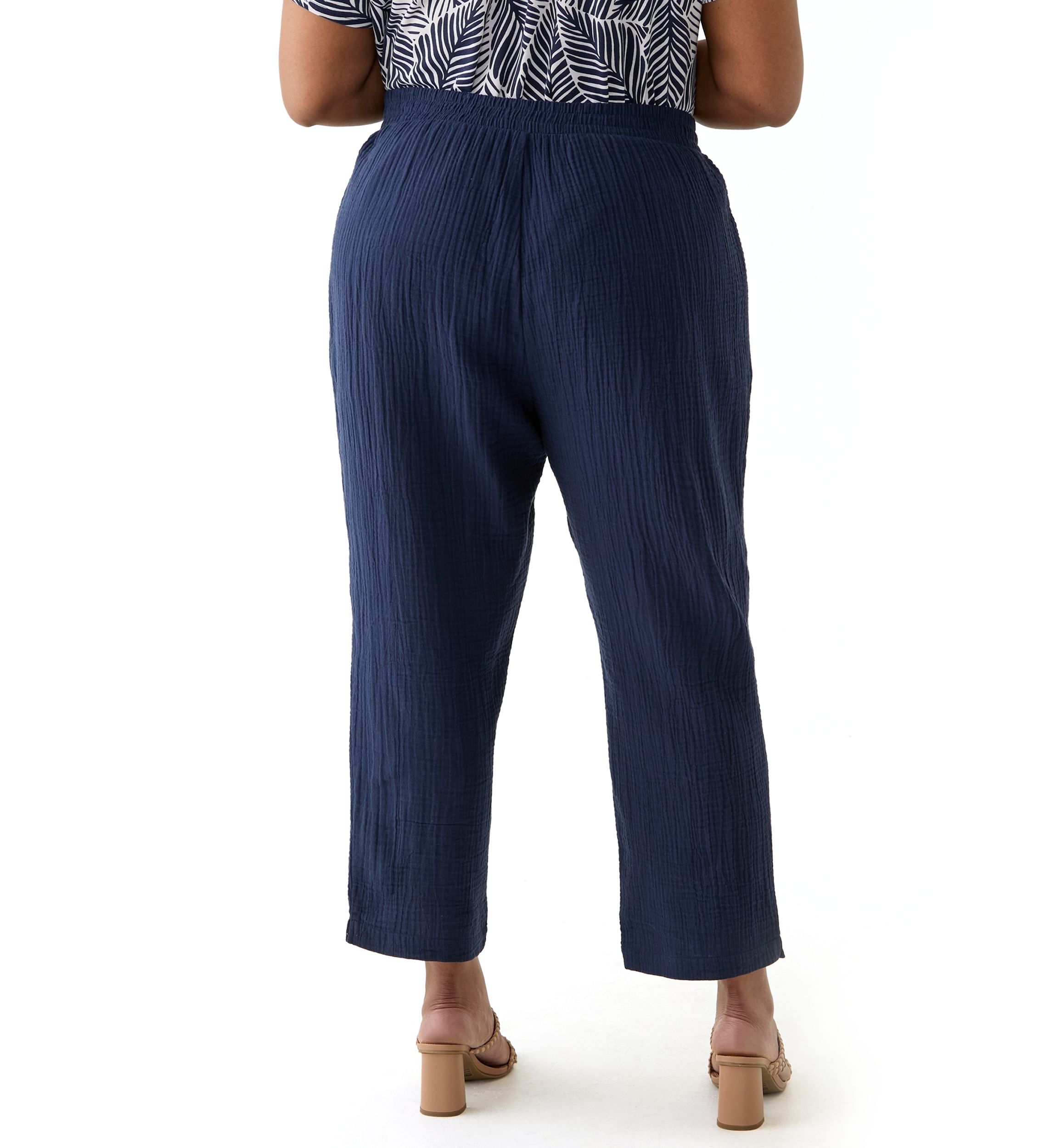 Plus Size Gauze Pants