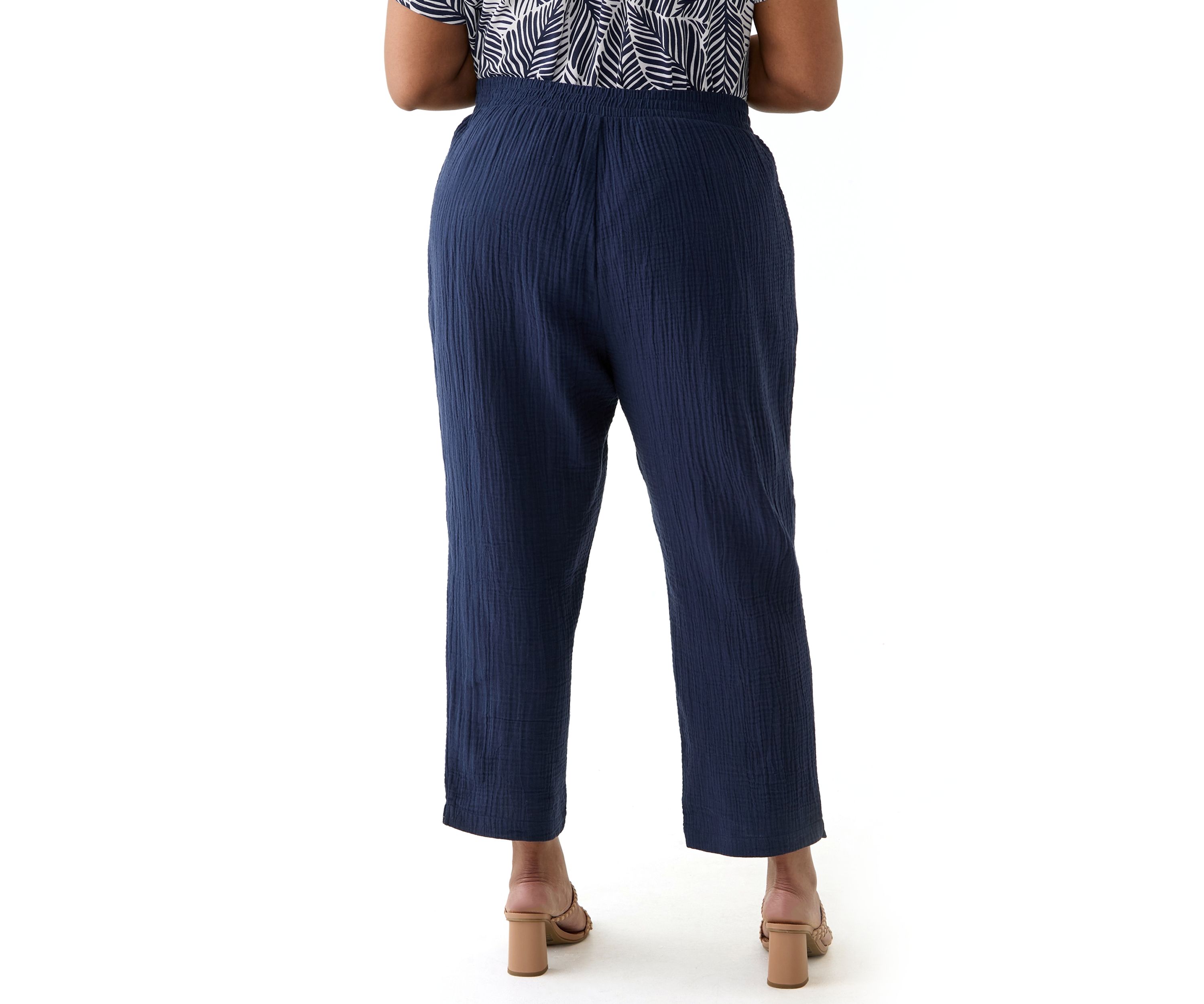 Plus Size Gauze Pants