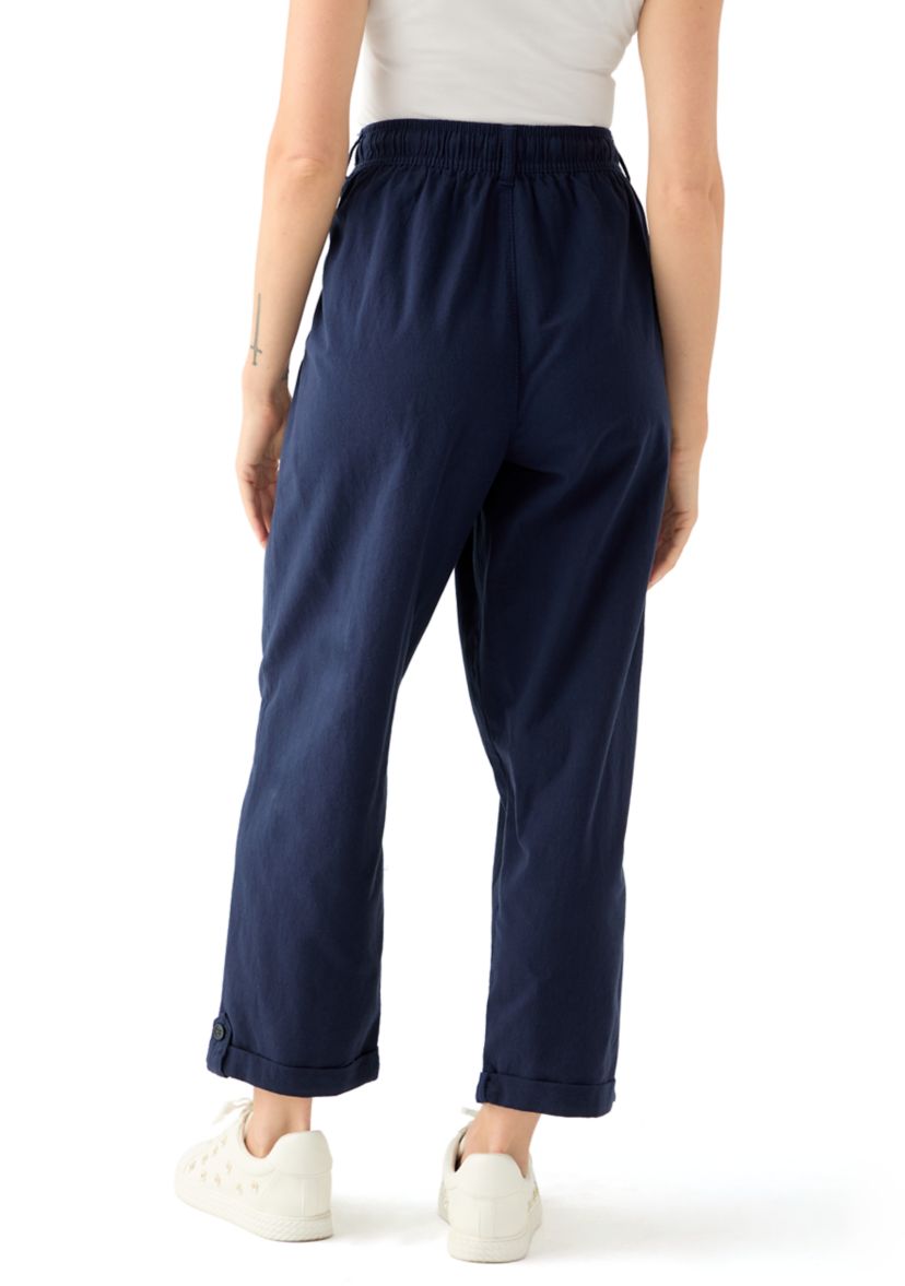 Petite Sheeting Ankle Pants 