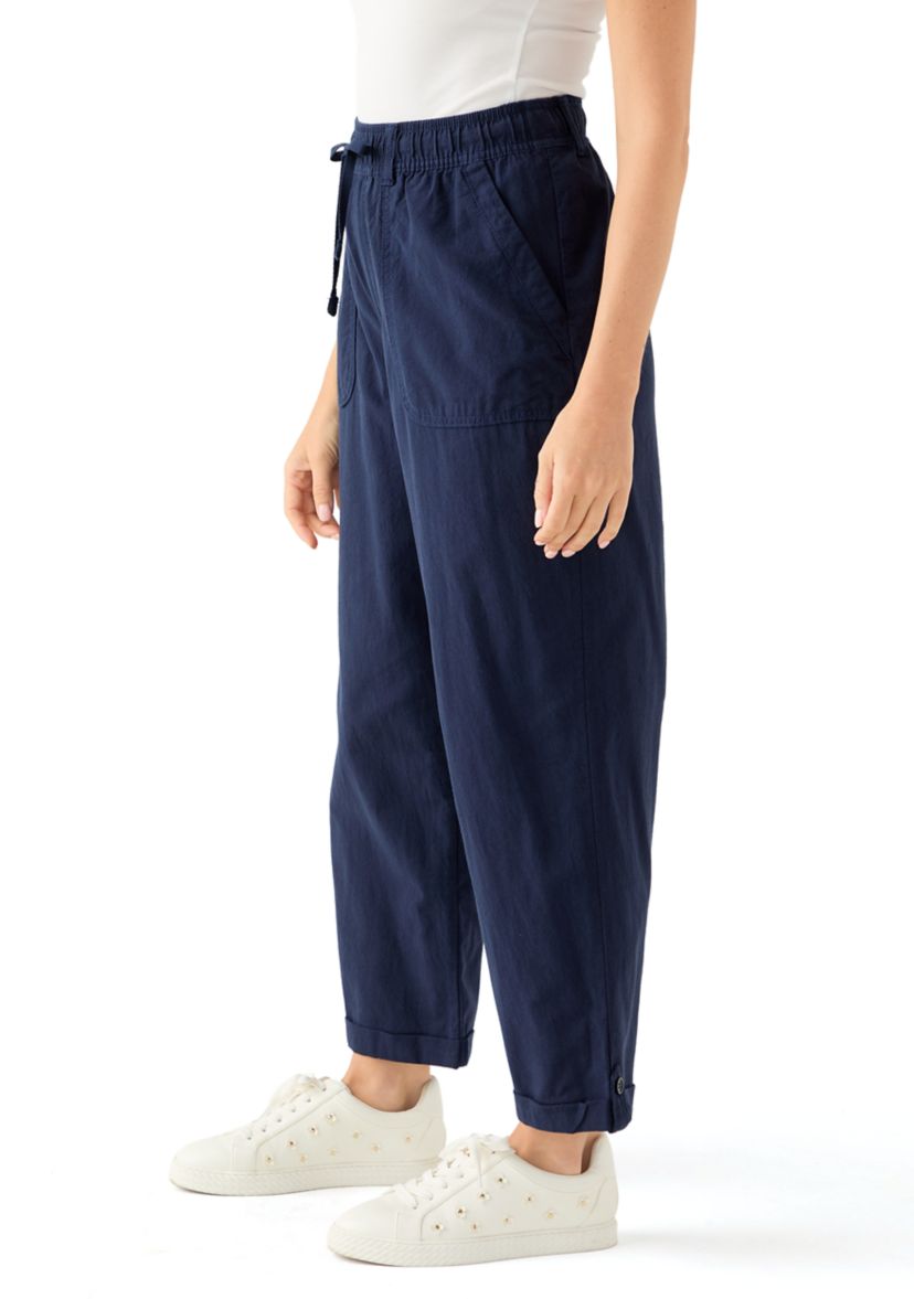 Petite Sheeting Ankle Pants 