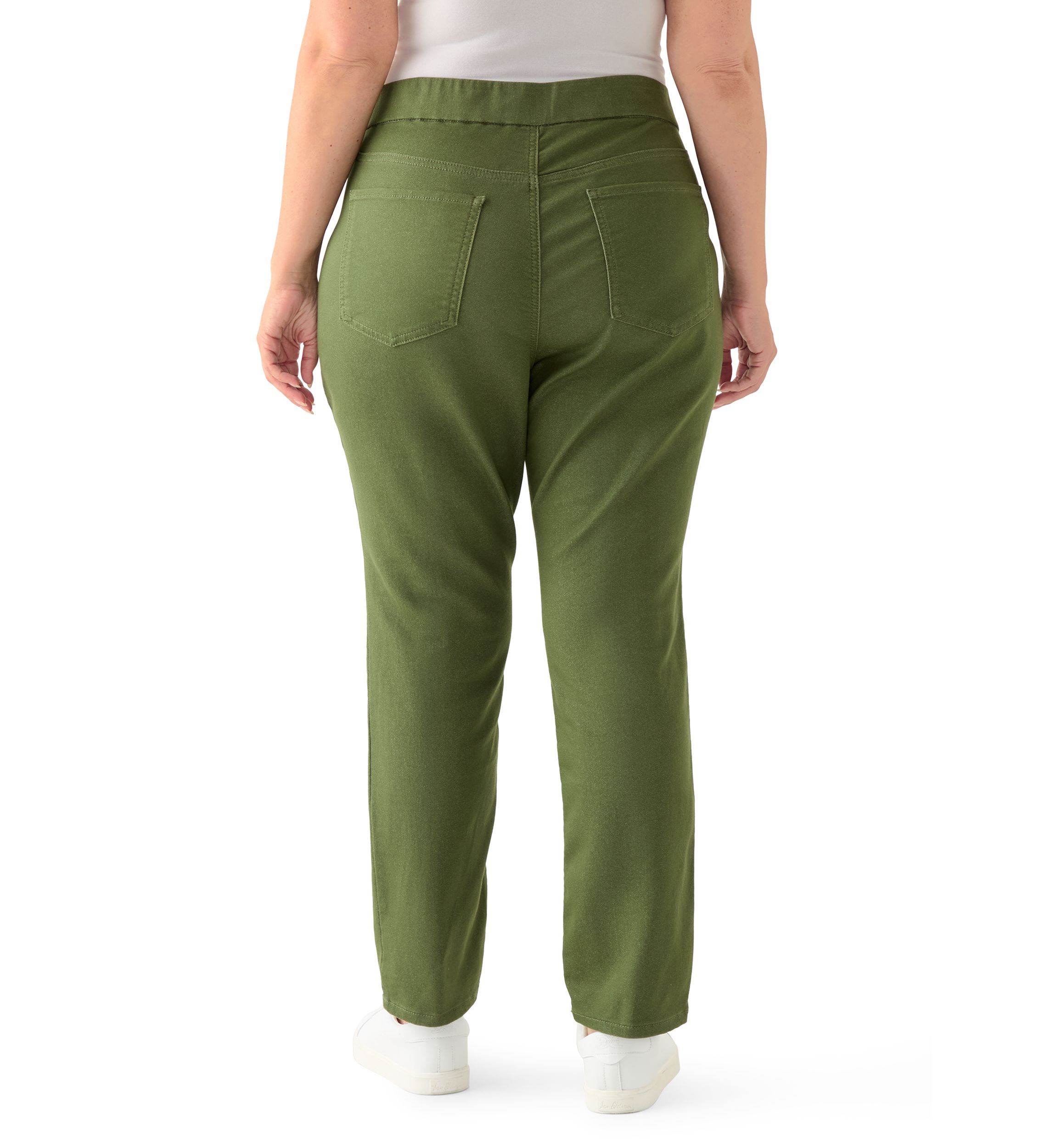 Plus Size Knit Denim Pants