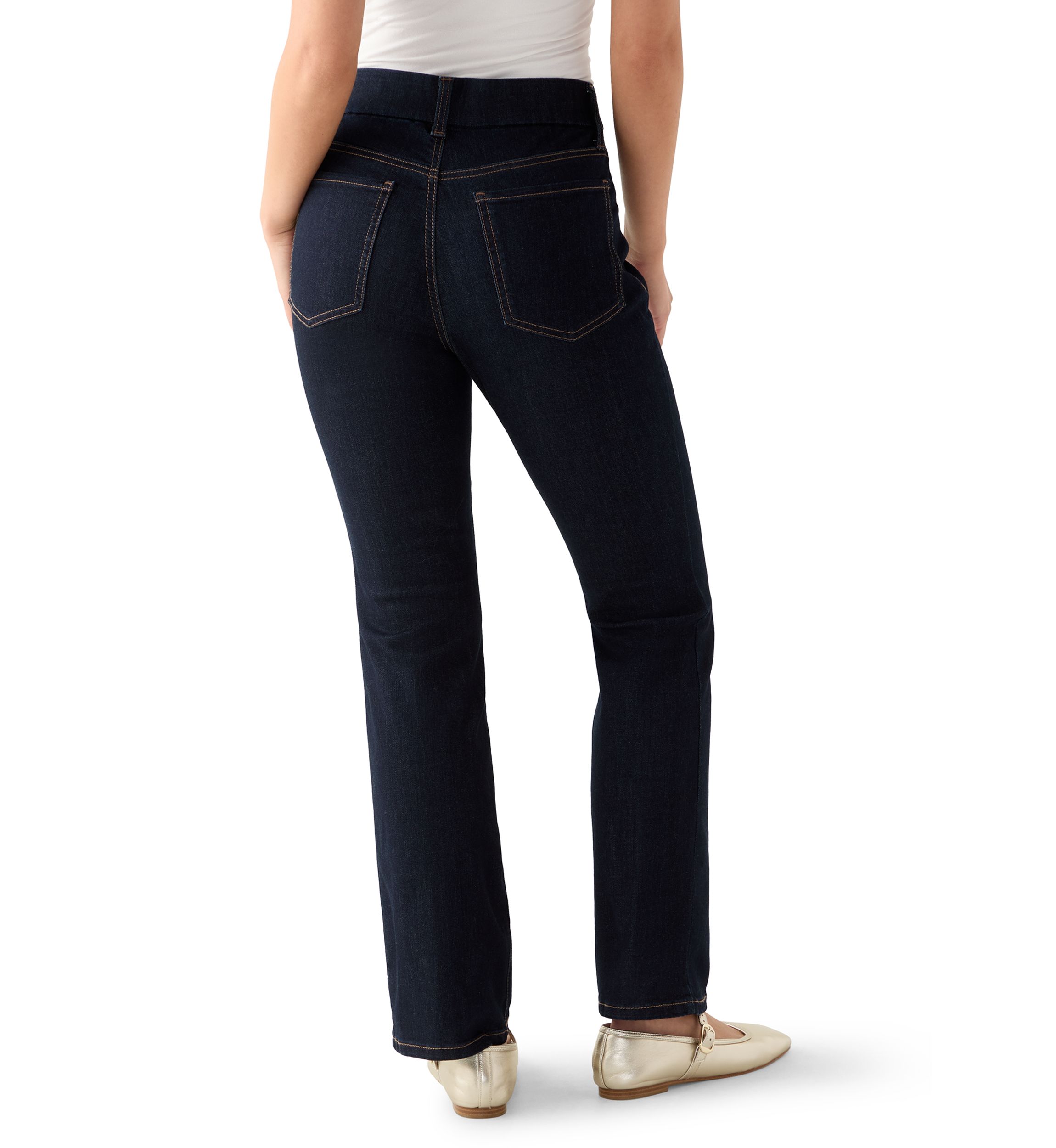 Petite Pull On Bootcut Jeans