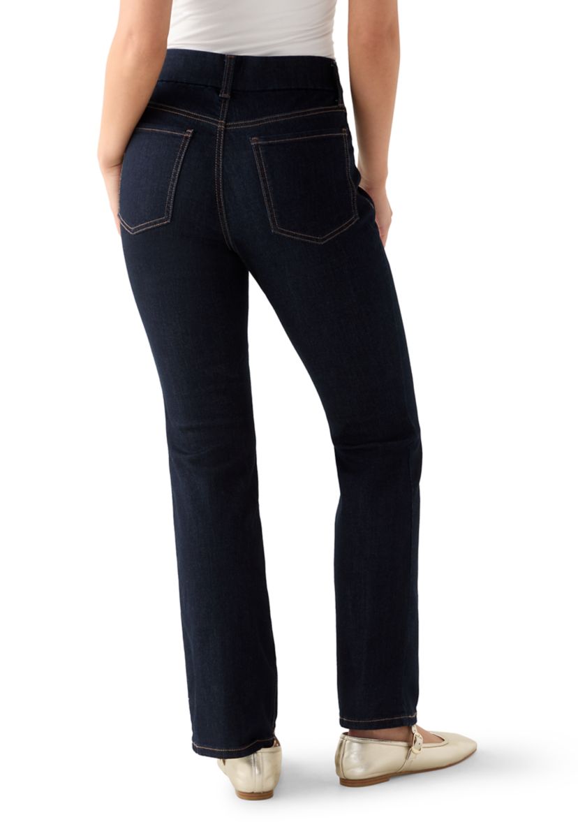 Petite Pull On Bootcut Jeans