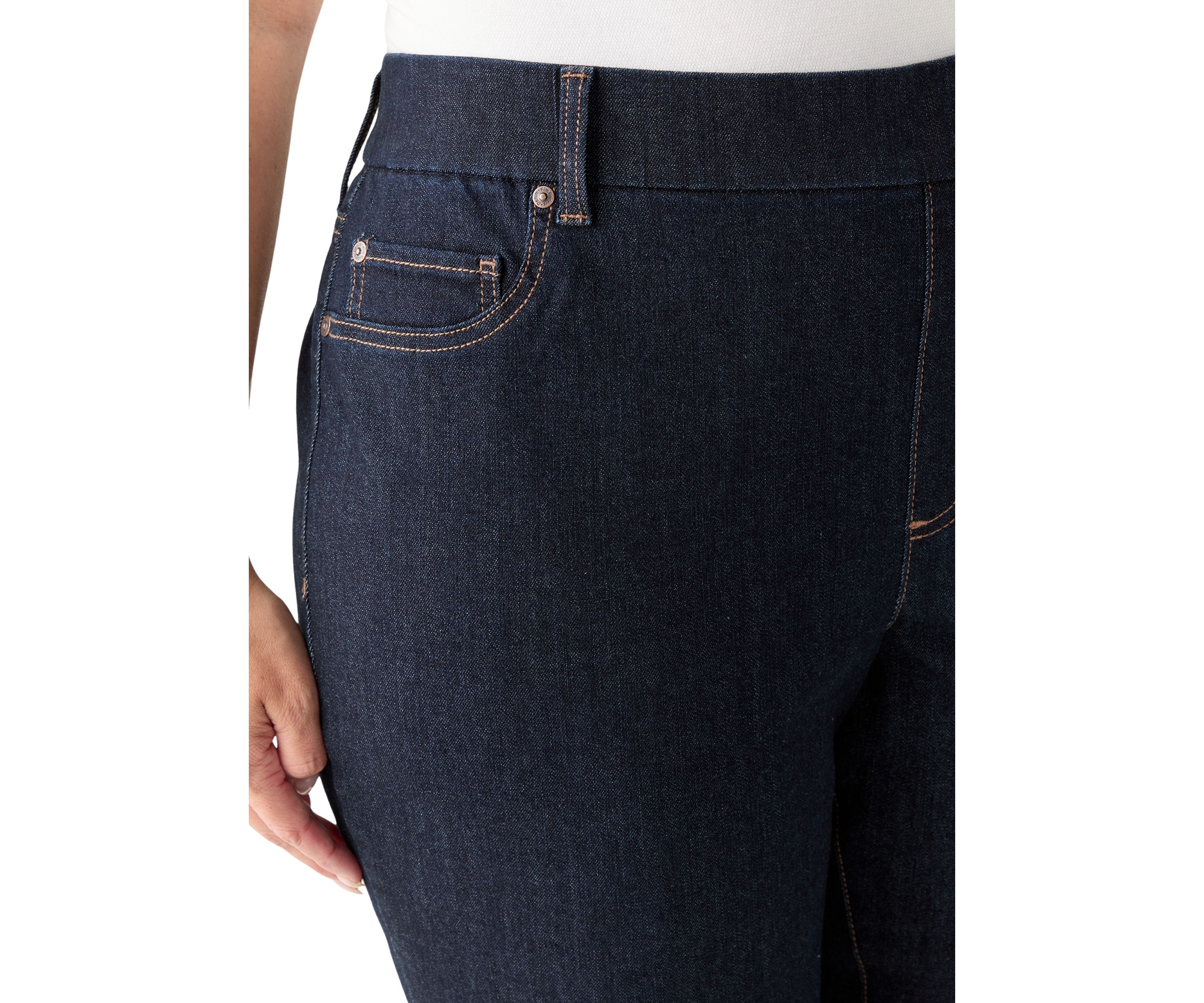 Plus Size Pull On Bootcut Jeans
