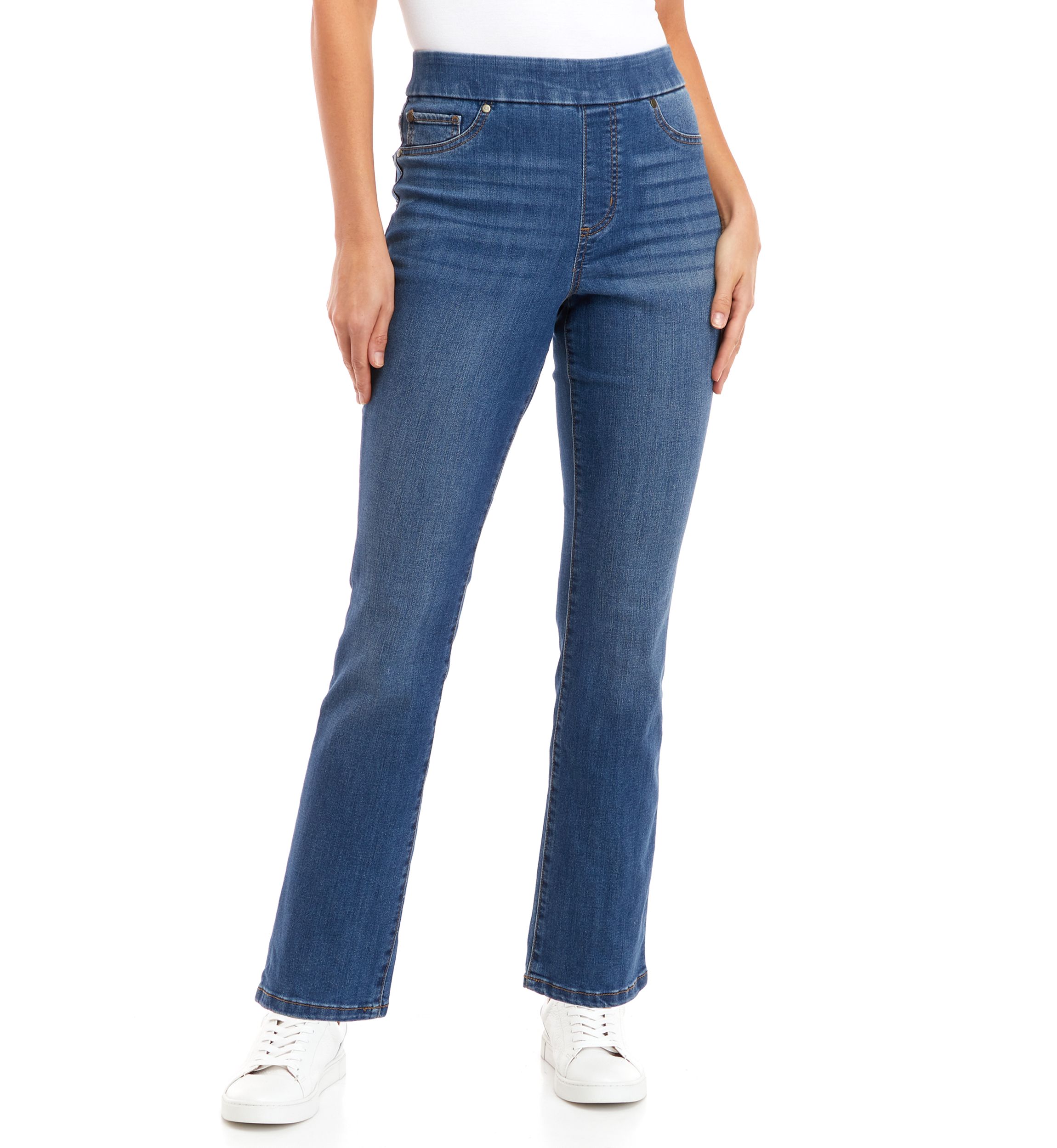 Womens Pull On Denim Jeans - Short