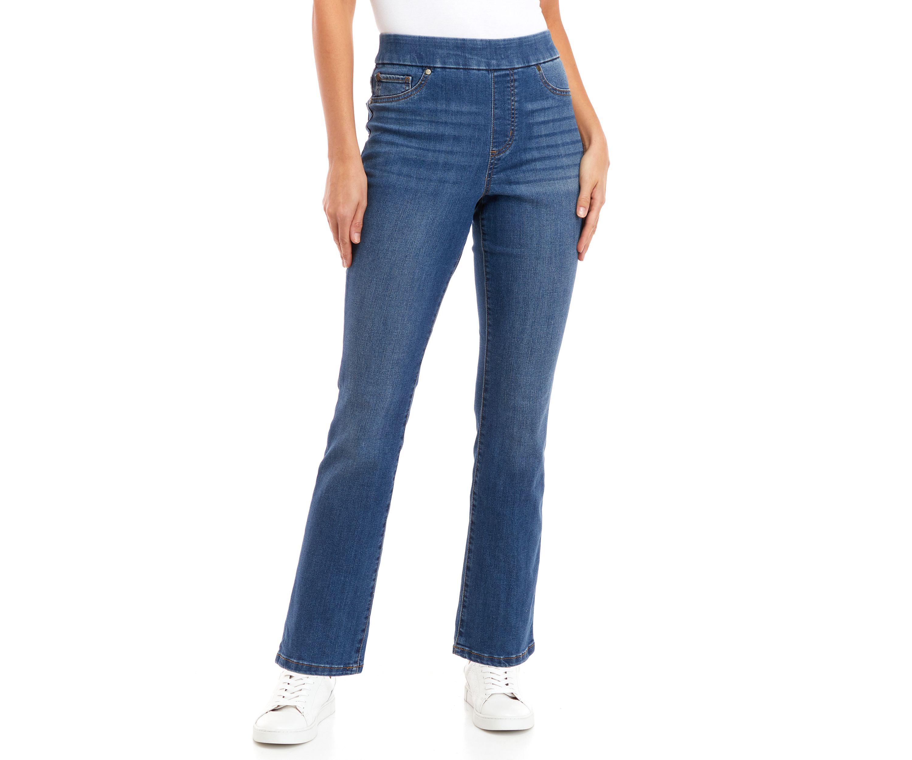 Womens Pull On Denim Jeans - Short