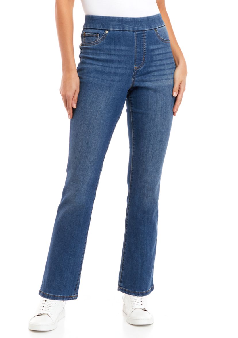 Womens Pull On Denim Jeans - Short