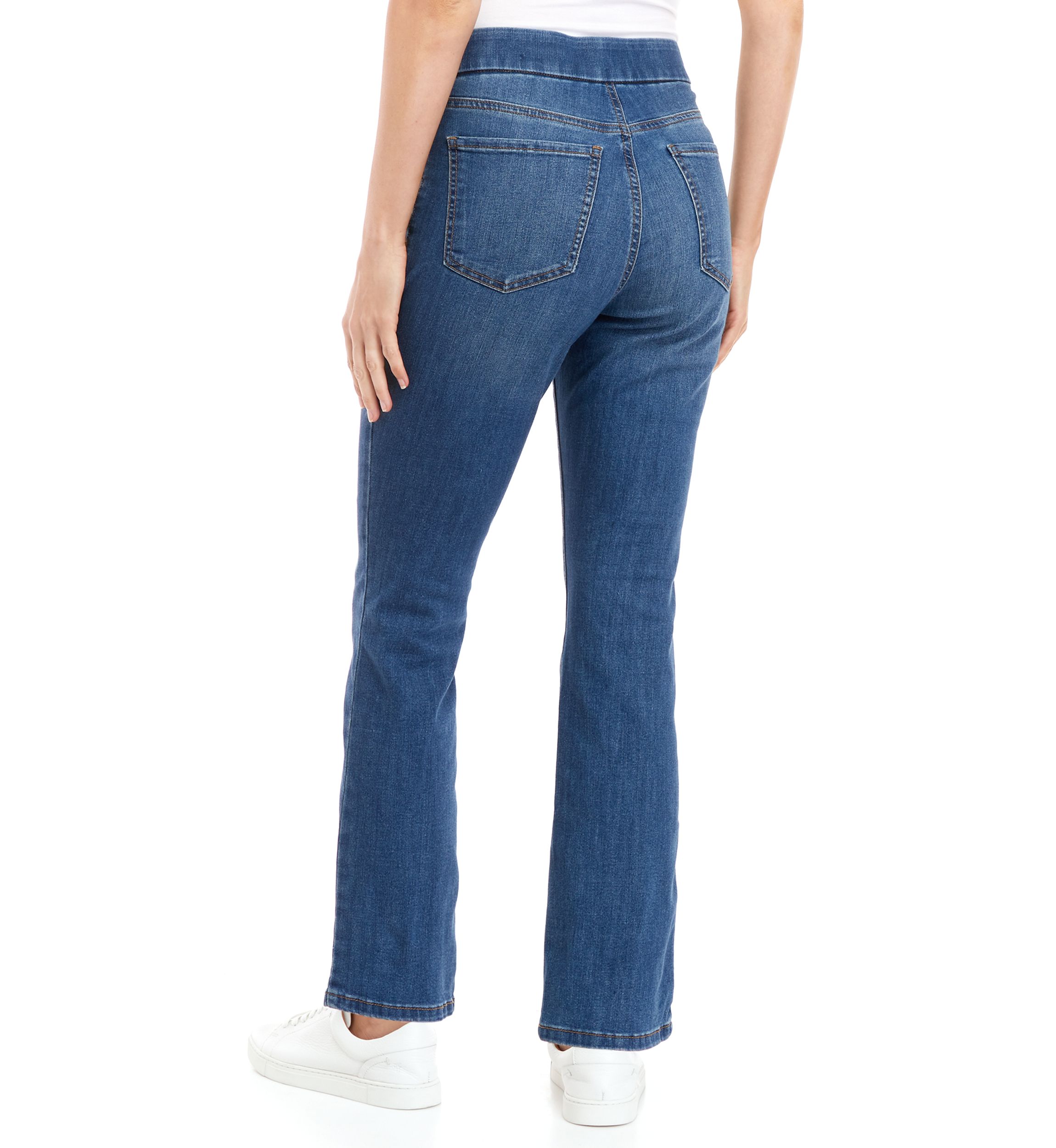 Womens Pull On Denim Jeans - Short