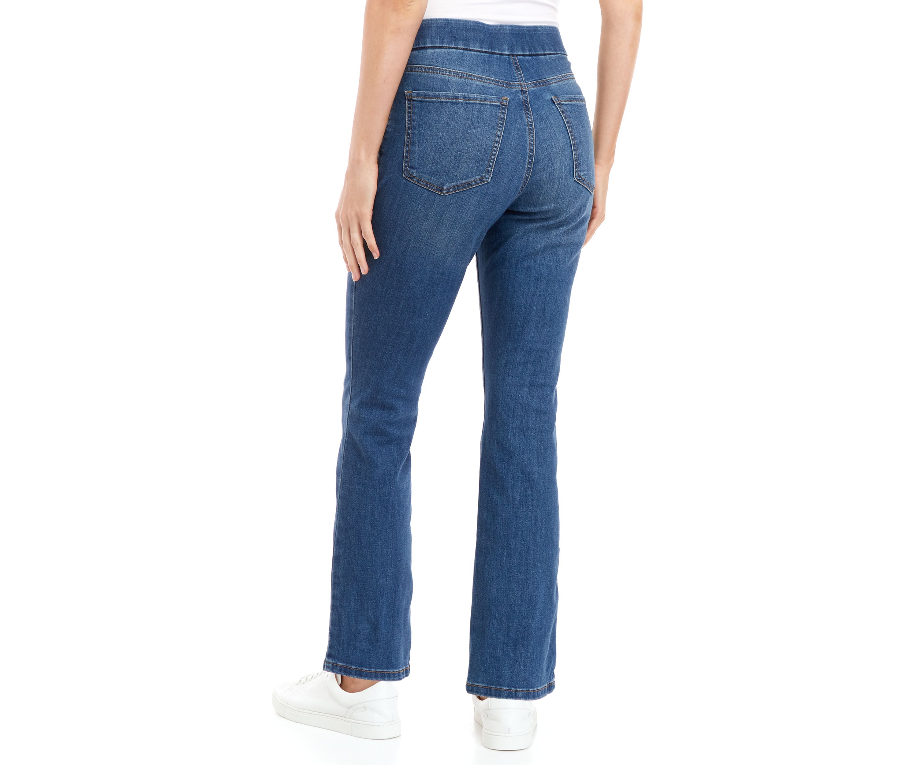 Womens Pull On Denim Jeans - Short