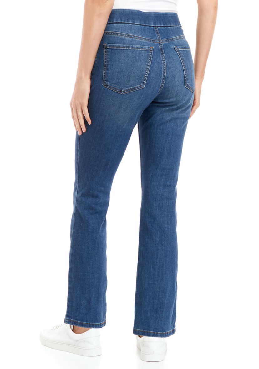Womens Pull On Denim Jeans - Short