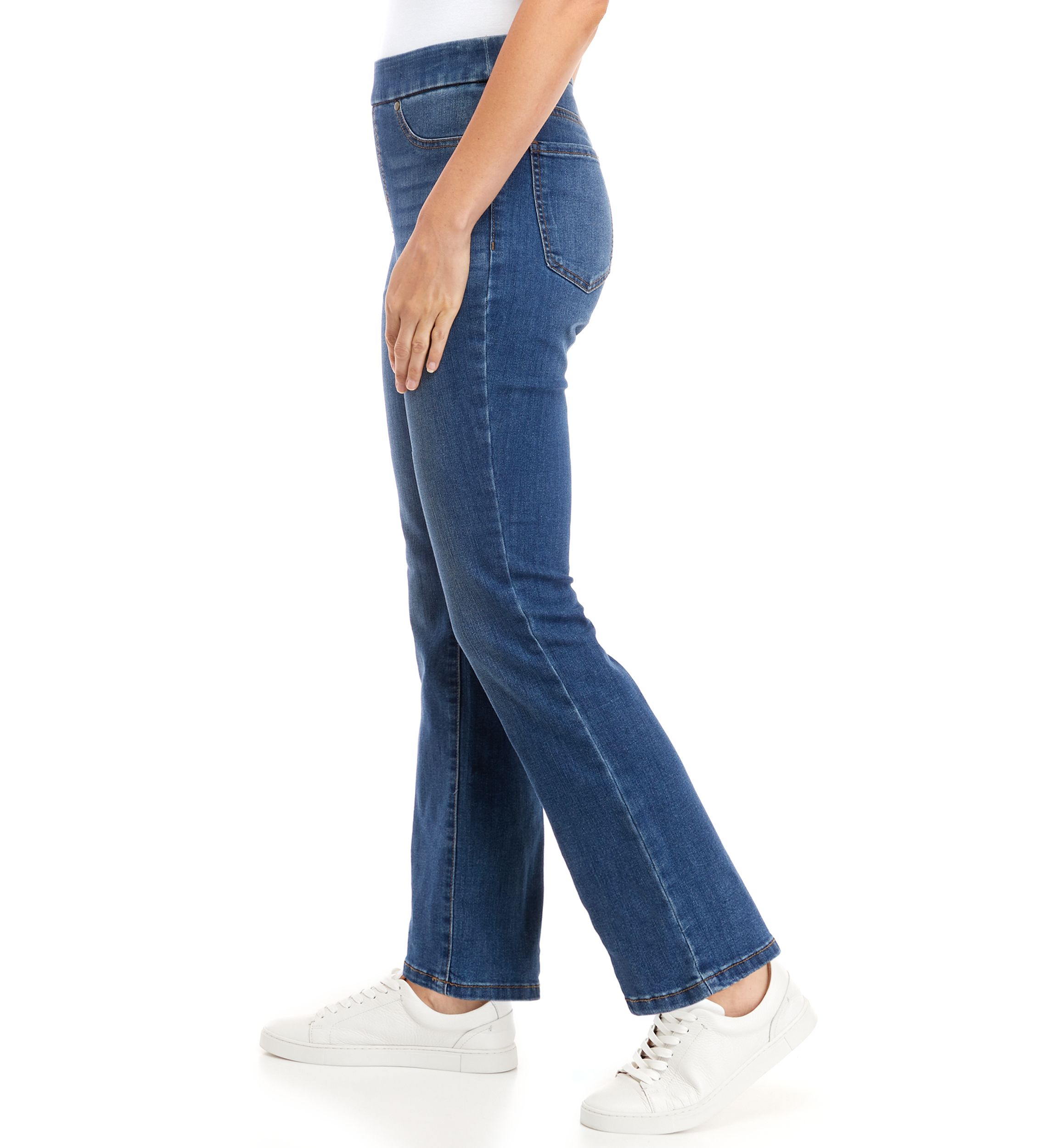 Womens Pull On Denim Jeans - Short