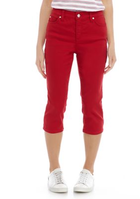 Kim Rogers® Petite Colored Denim Capris | belk