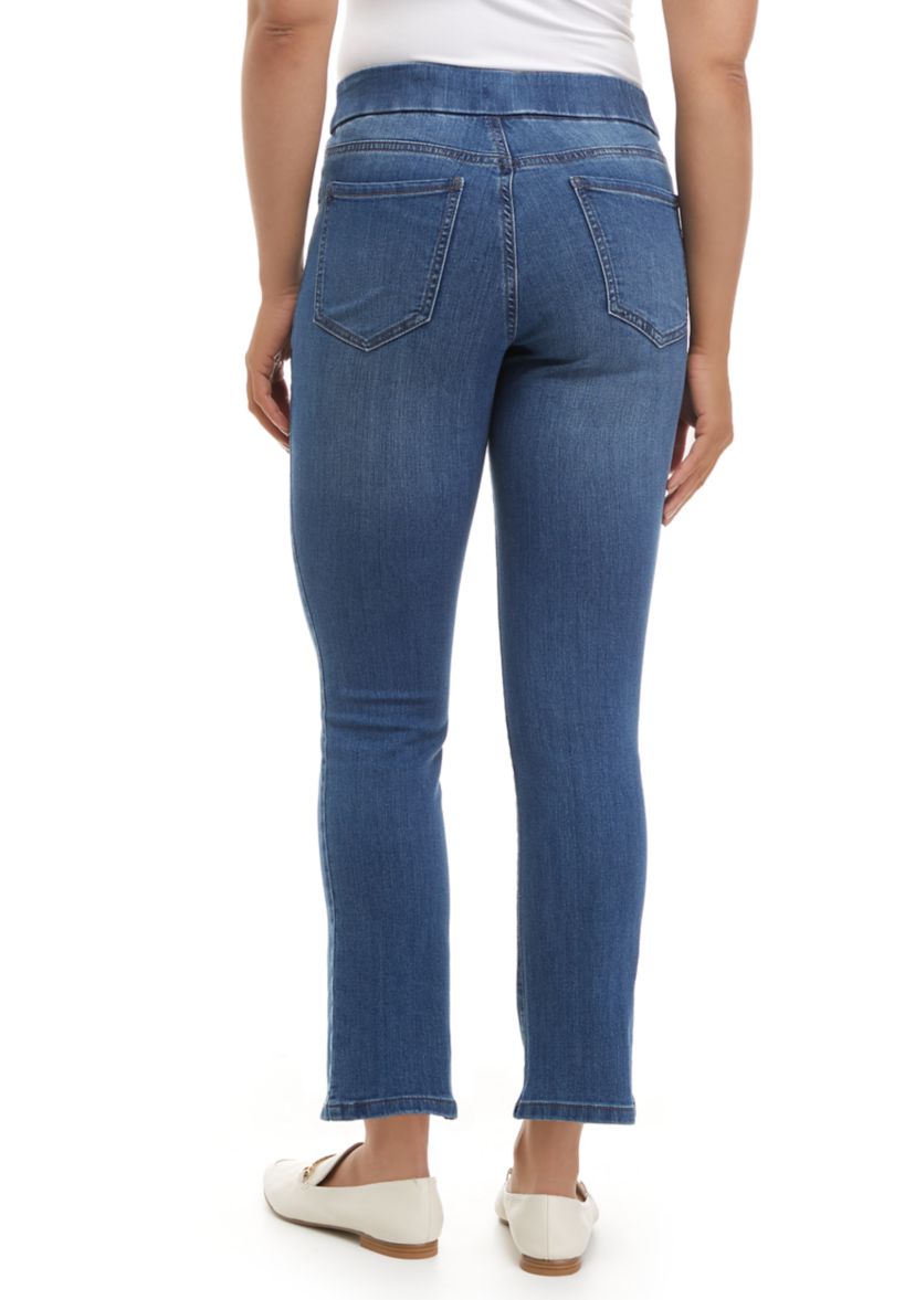 Petite Pull On Denim Jeans 