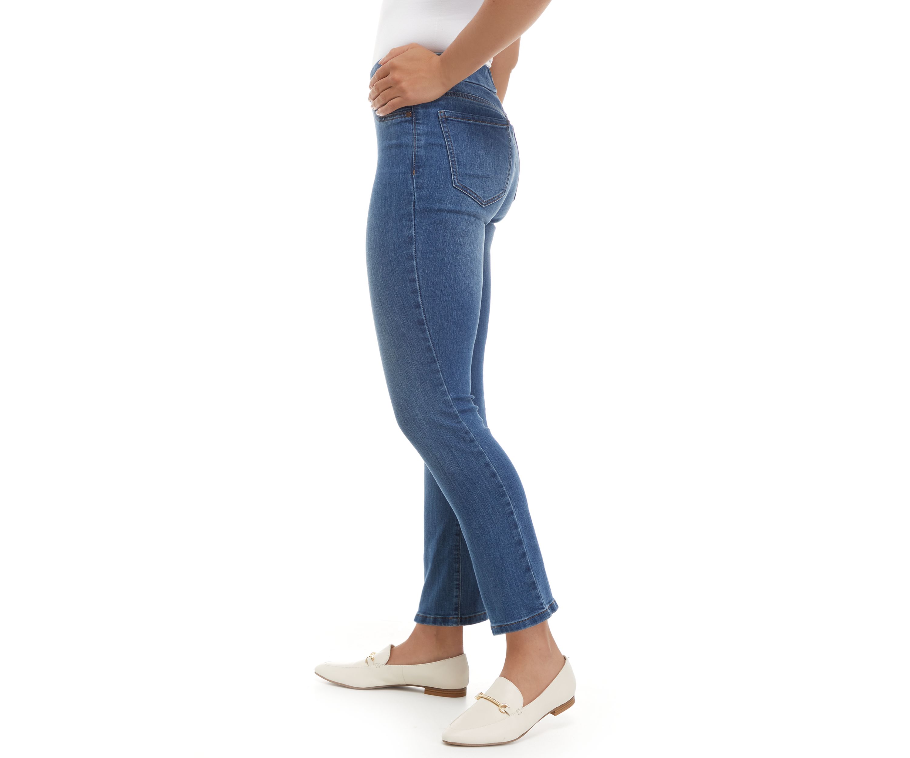 Petite Pull On Denim Jeans 