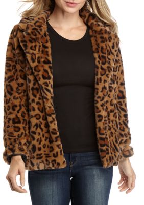 New Directions® Women's Animal Print Faux Fur Jacket | belk