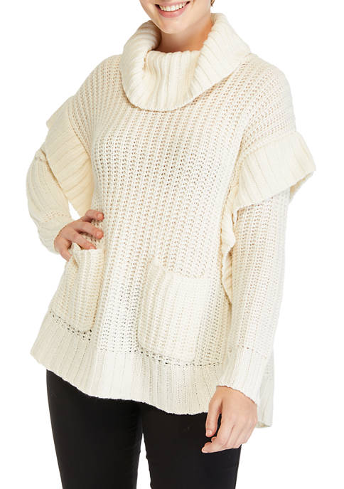 Petite Round Hem Tunic Sweater