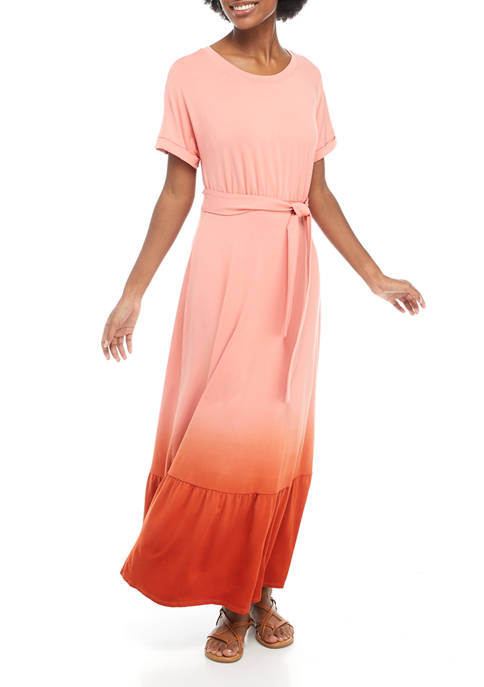 New Directions® Women's Dolman Sleeve Tie Waist Maxi Dress | belk
