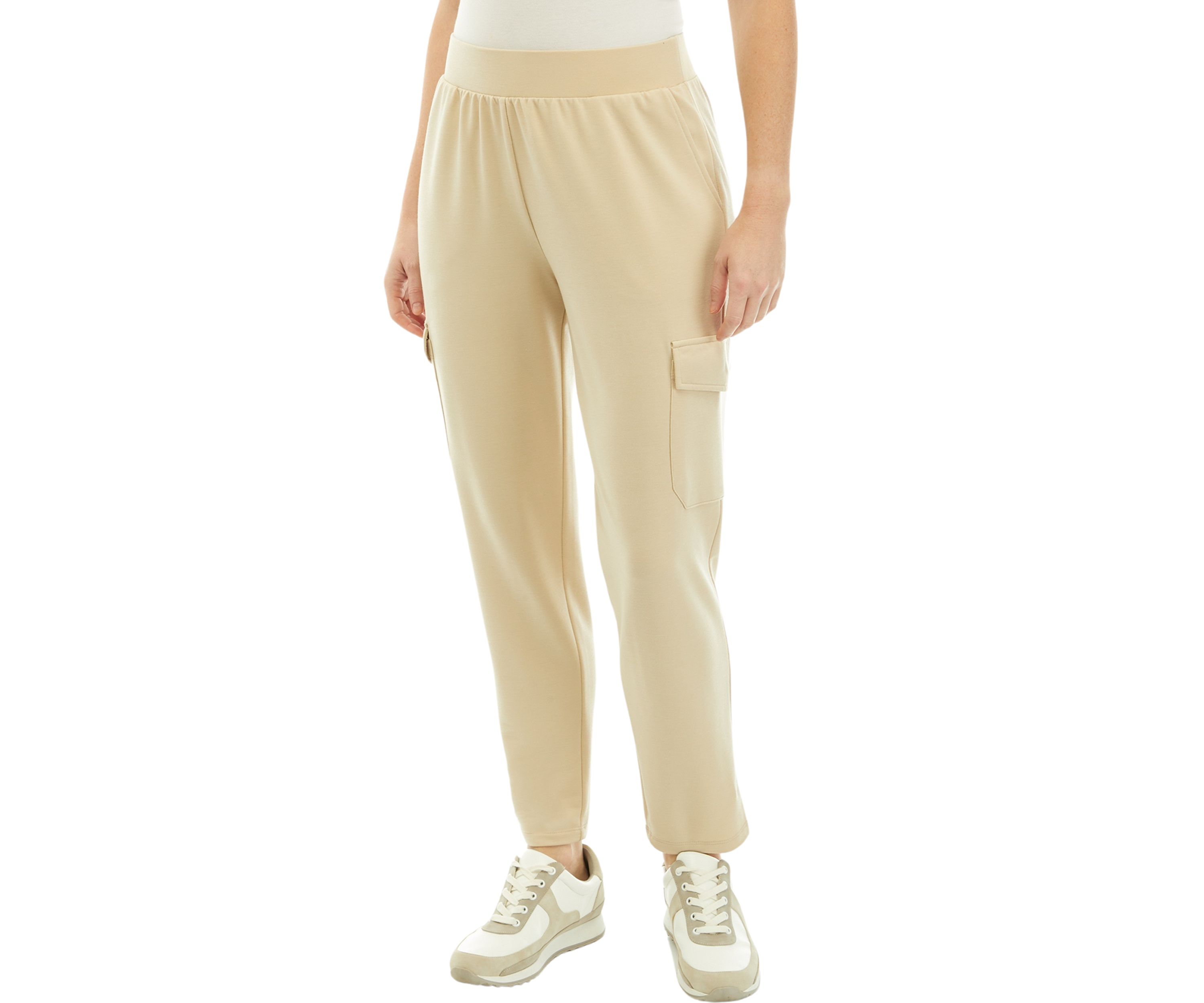 Petite Soft Terry Cargo Pants