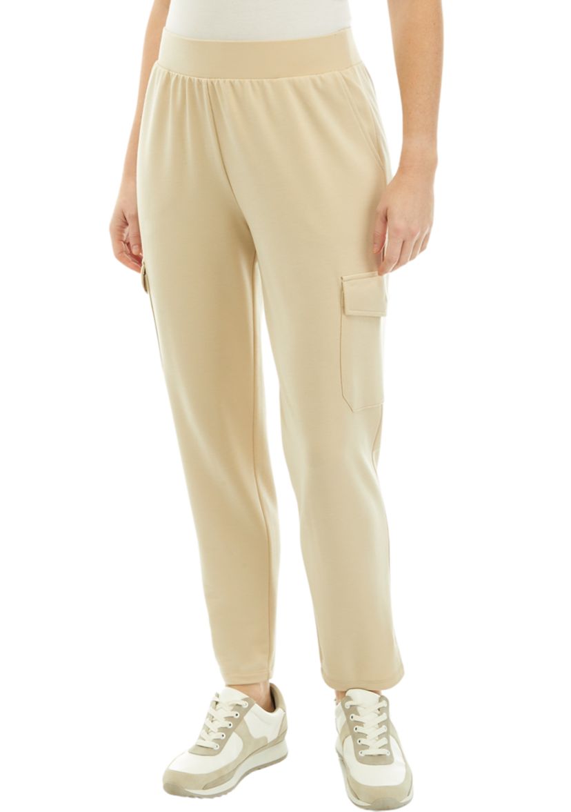 Petite Soft Terry Cargo Pants