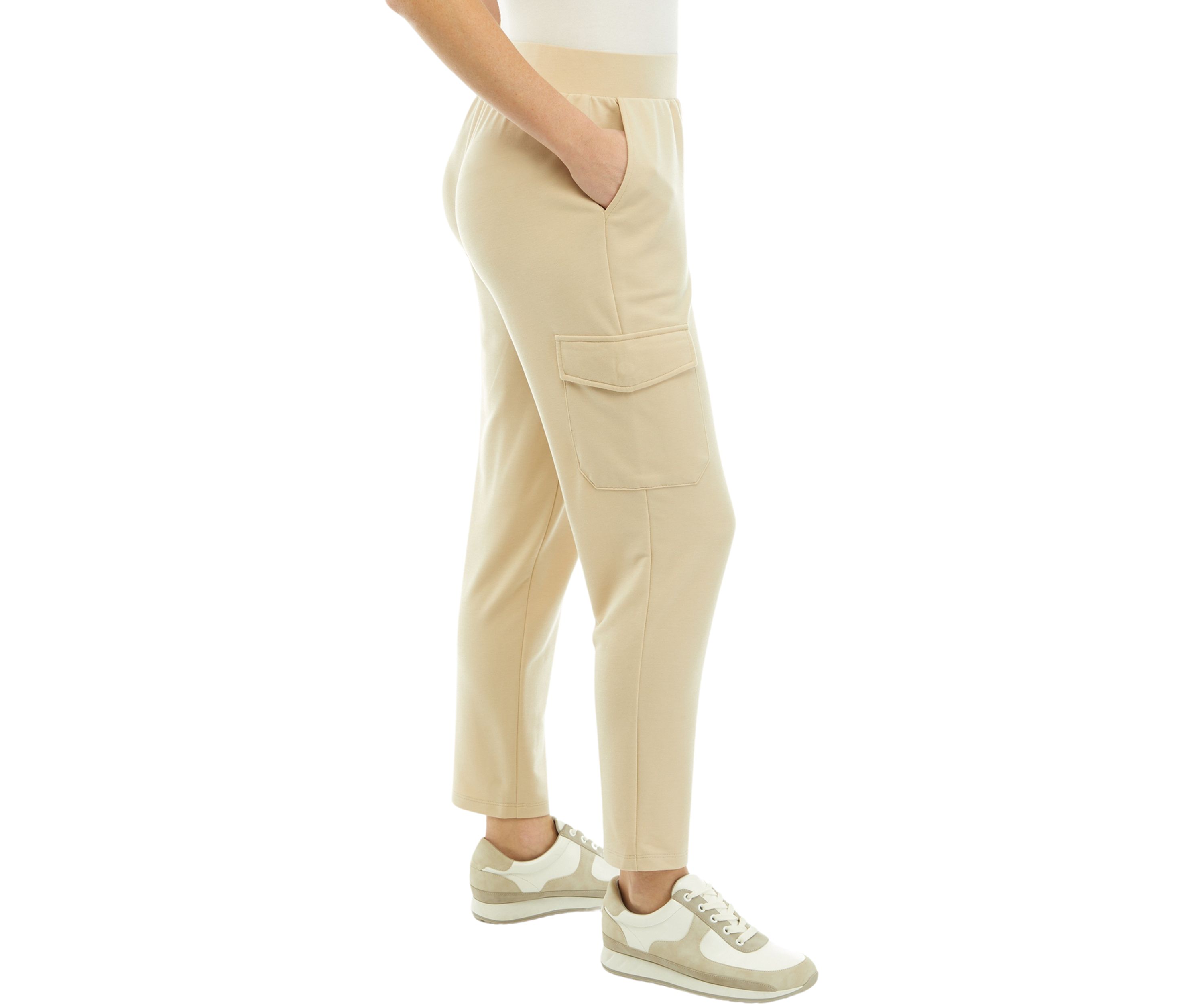 Petite Soft Terry Cargo Pants