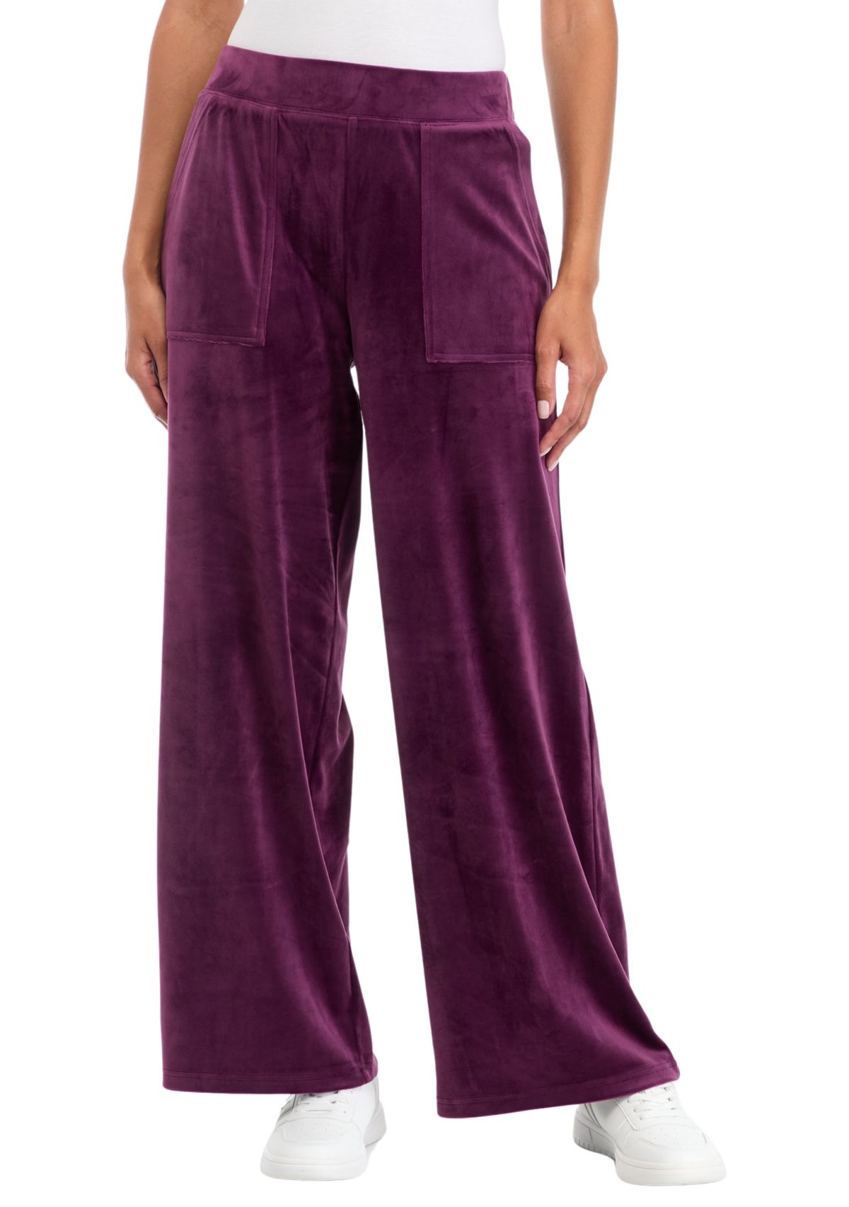 Velour Wide Leg Pants