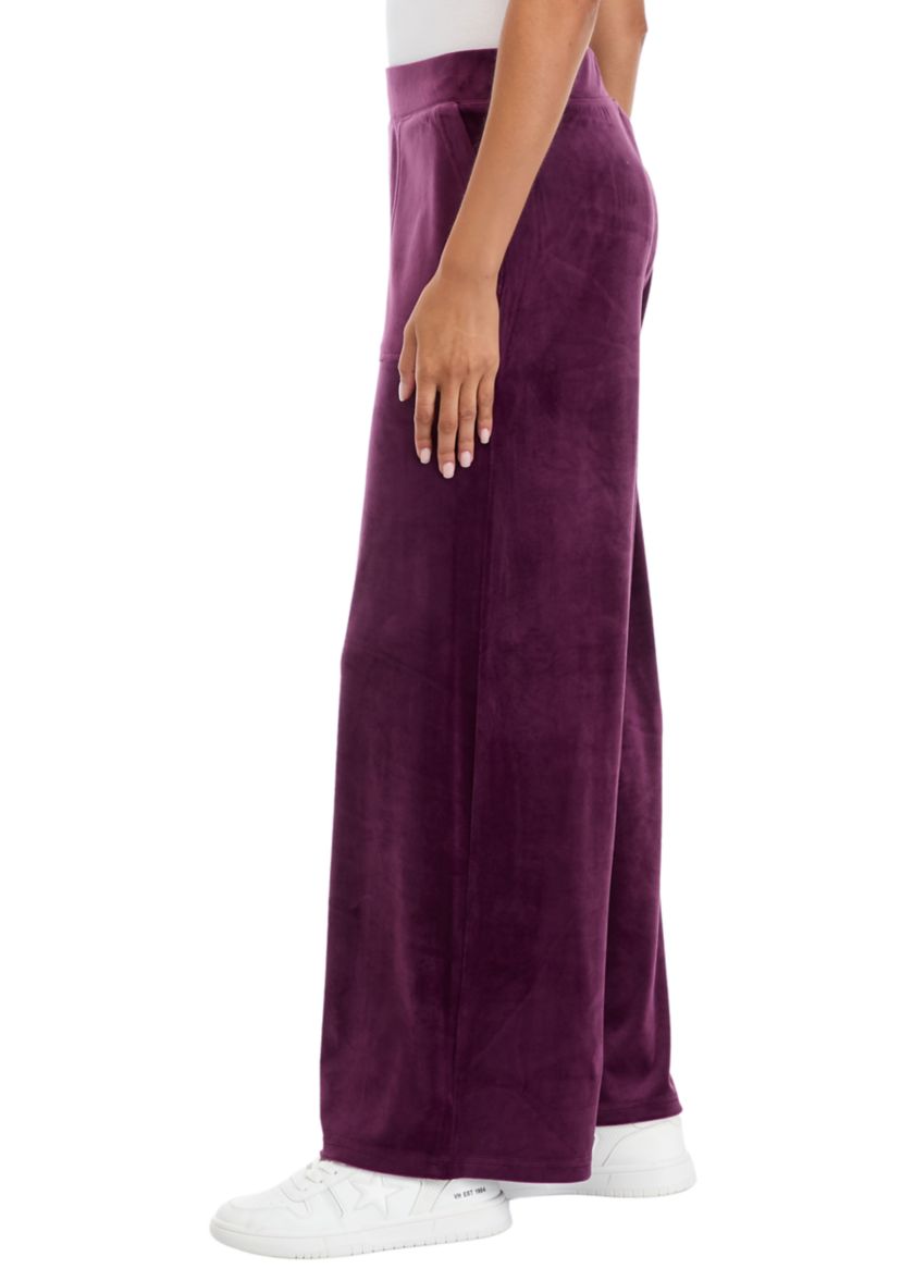 Velour Wide Leg Pants