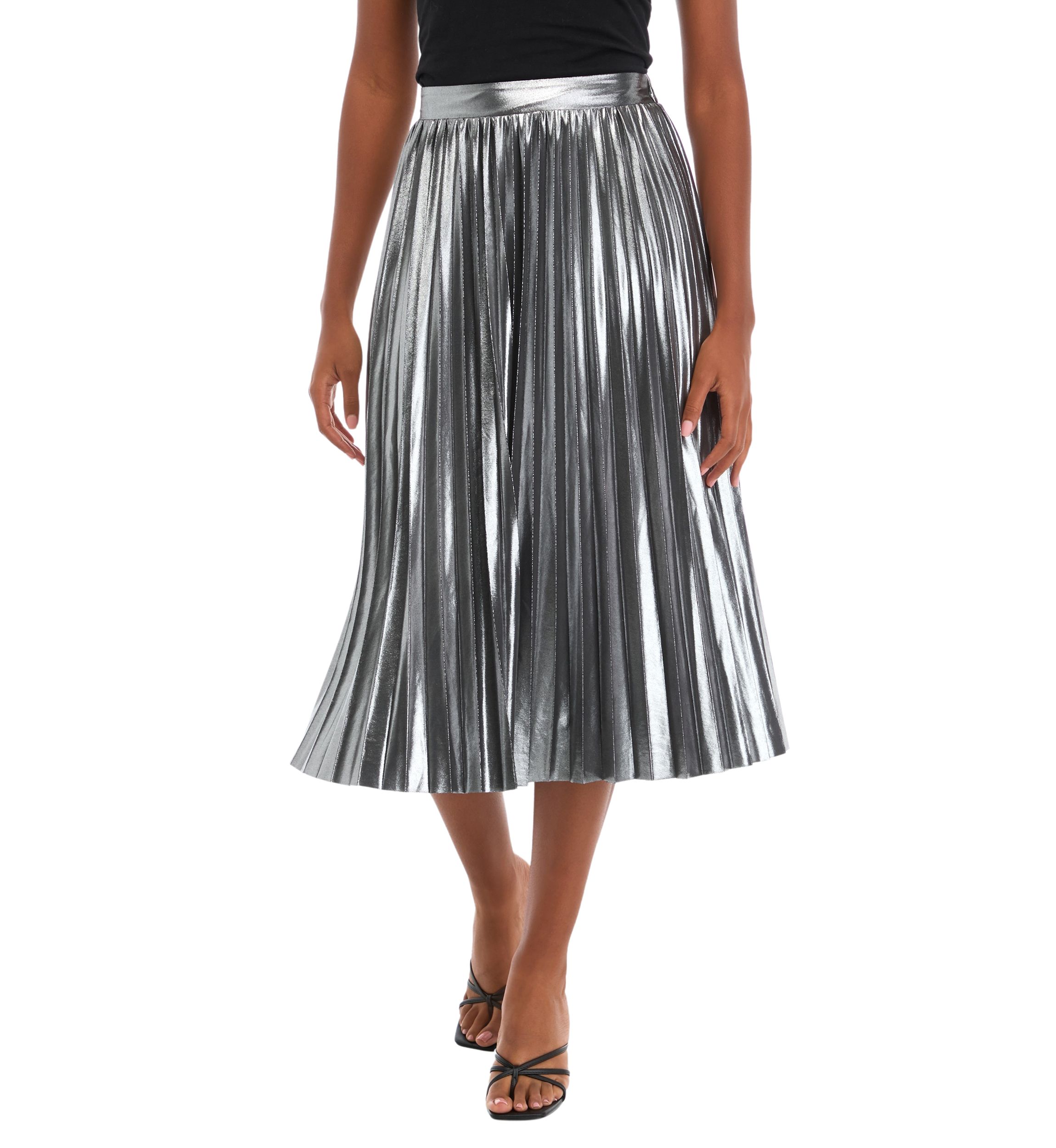 Womens Sunburst Pleat Skirt